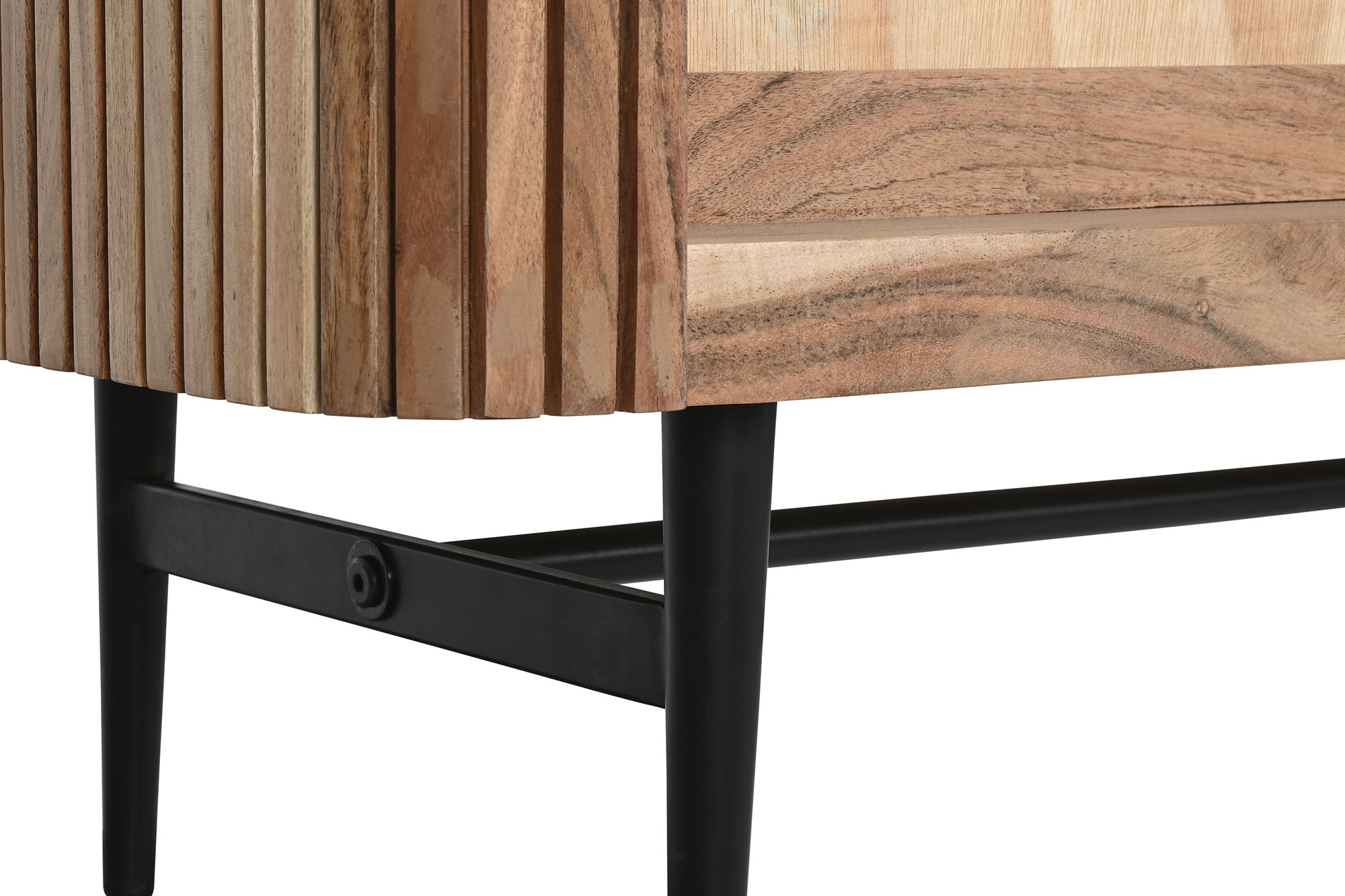 Mueble tv acacia marmol 145x45x60 negro