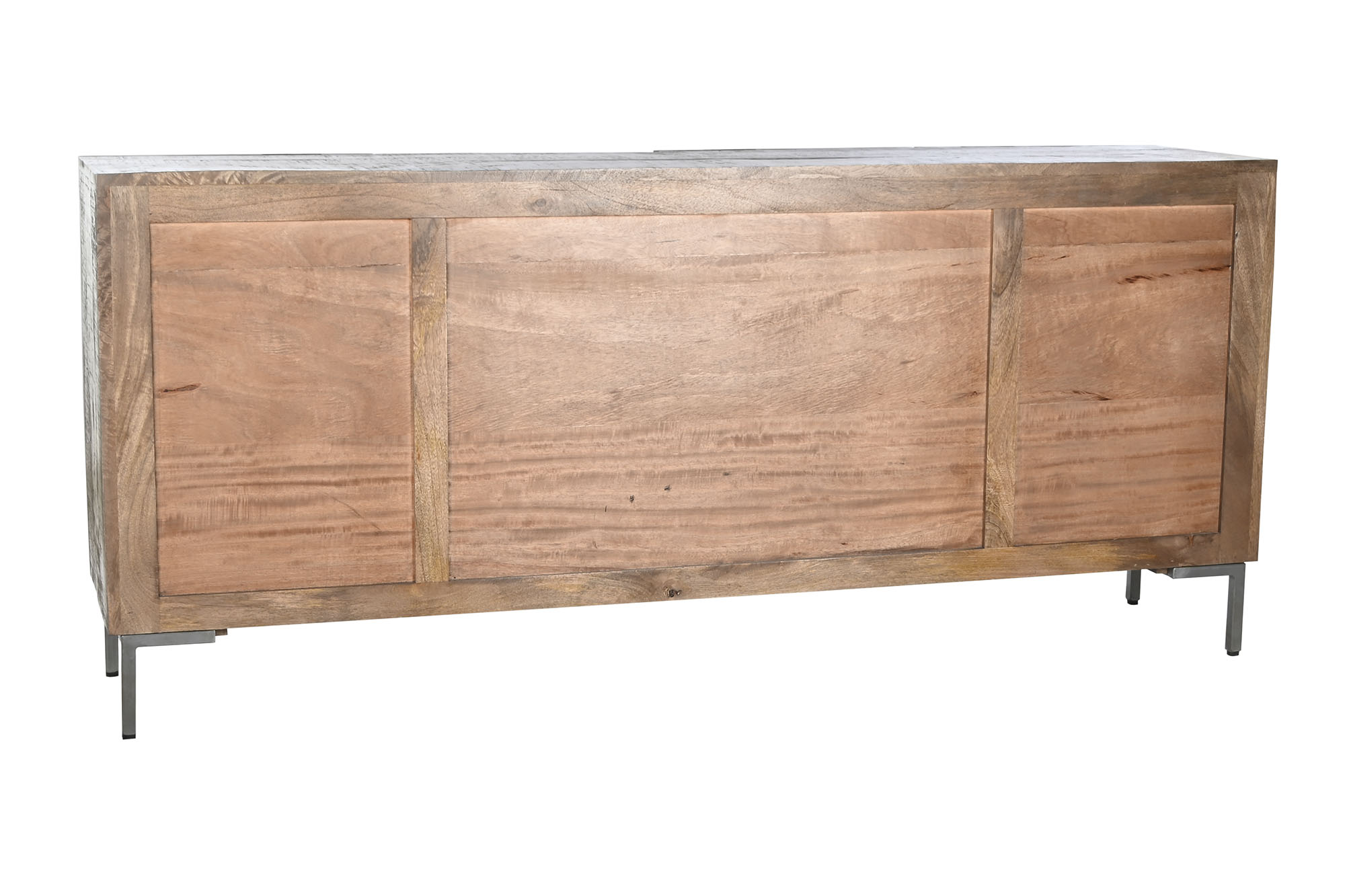 Buffet mango metal 180x40x80 circulo marron oscuro