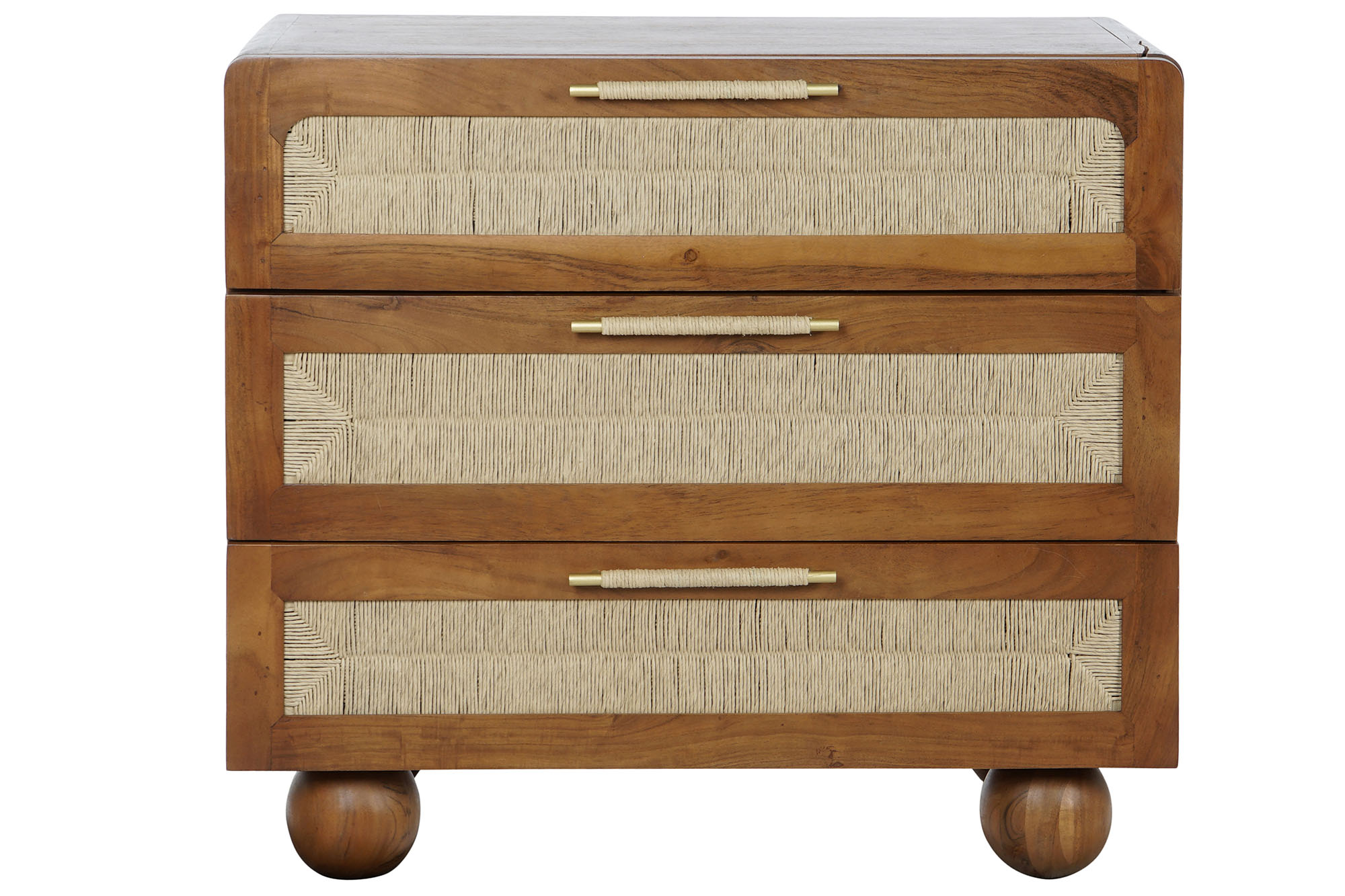Comoda acacia ratan 90x45x90 trenzado