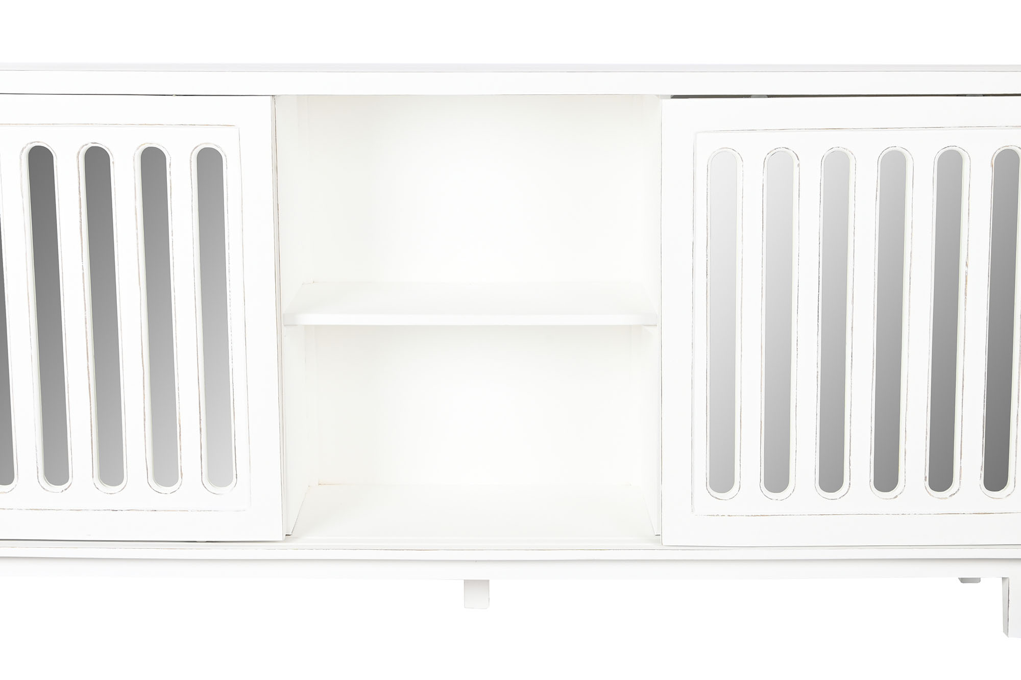Buffet mango espejo 175x40,5x83,5 blanco