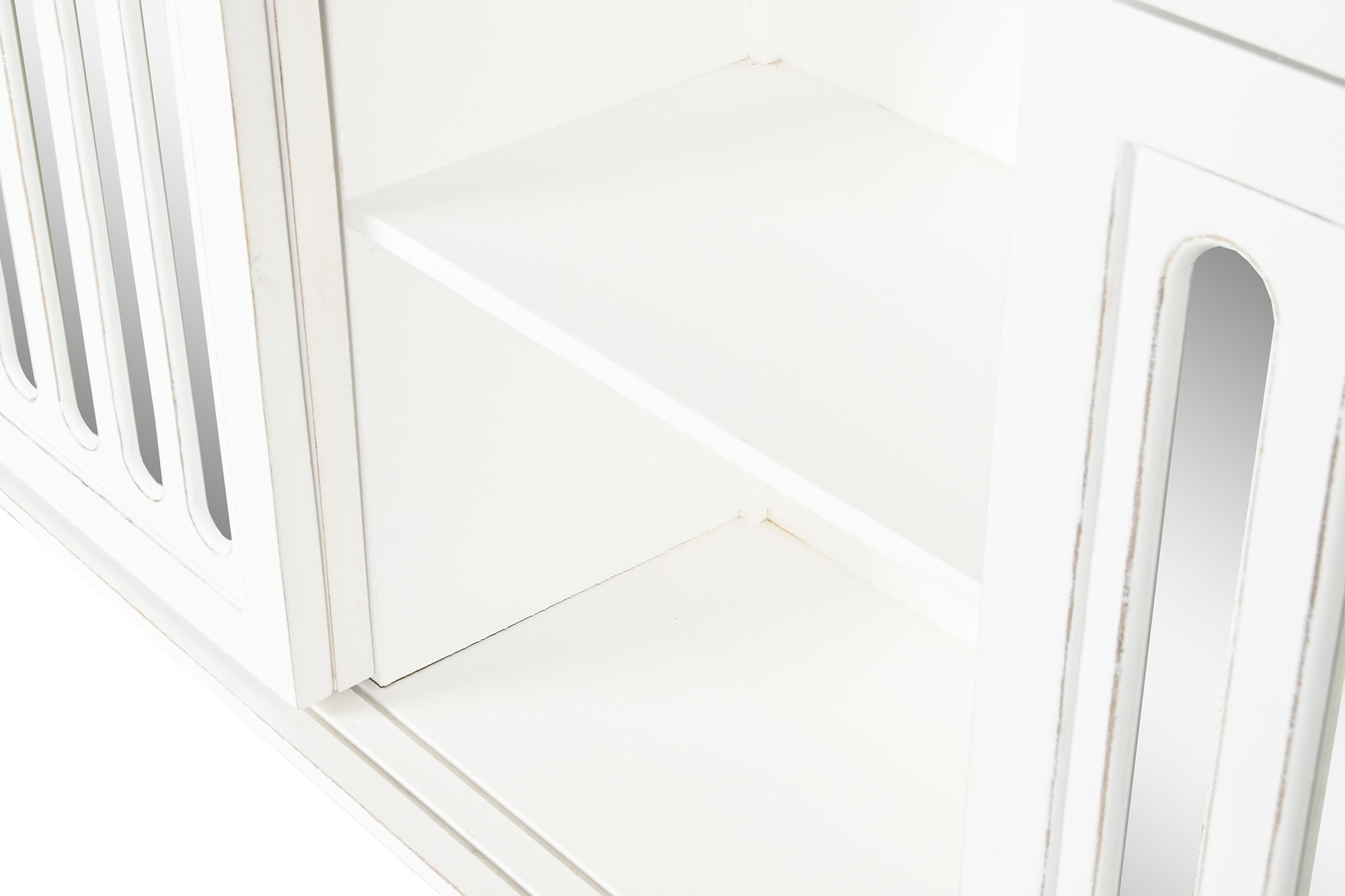 Buffet mango espejo 175x40,5x83,5 blanco