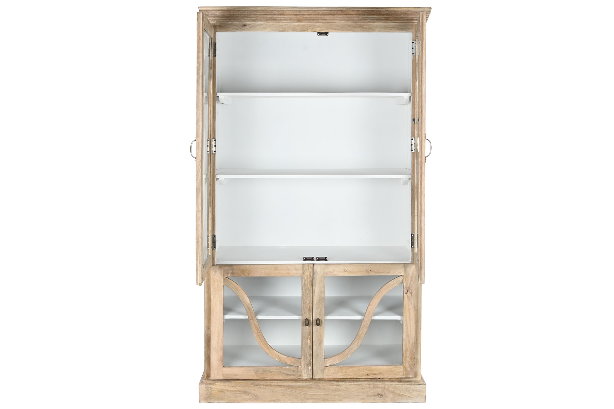 Vitrina madera maciza mango 120x50x205 decape