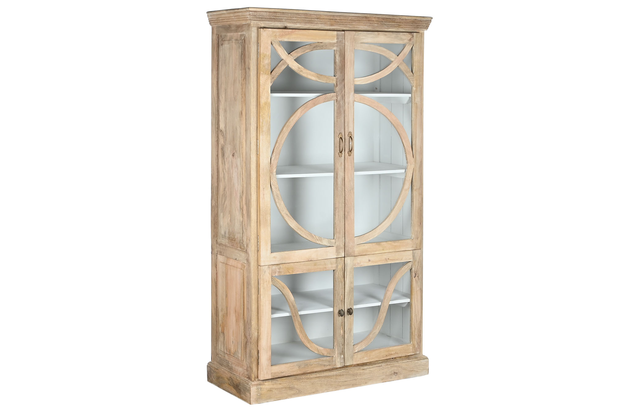 Vitrina madera maciza mango 120x50x205 decape