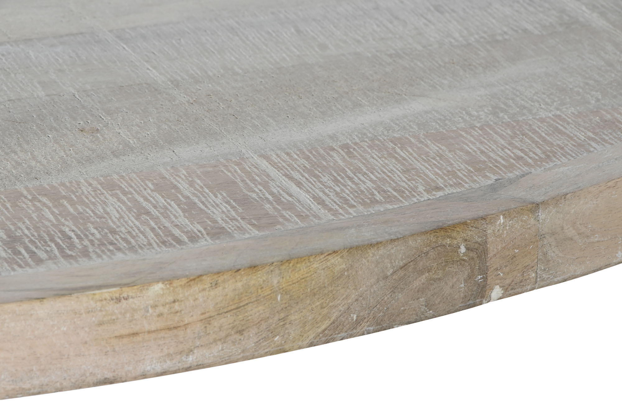 Mesa redonda comedor madera maciza 150x150x76