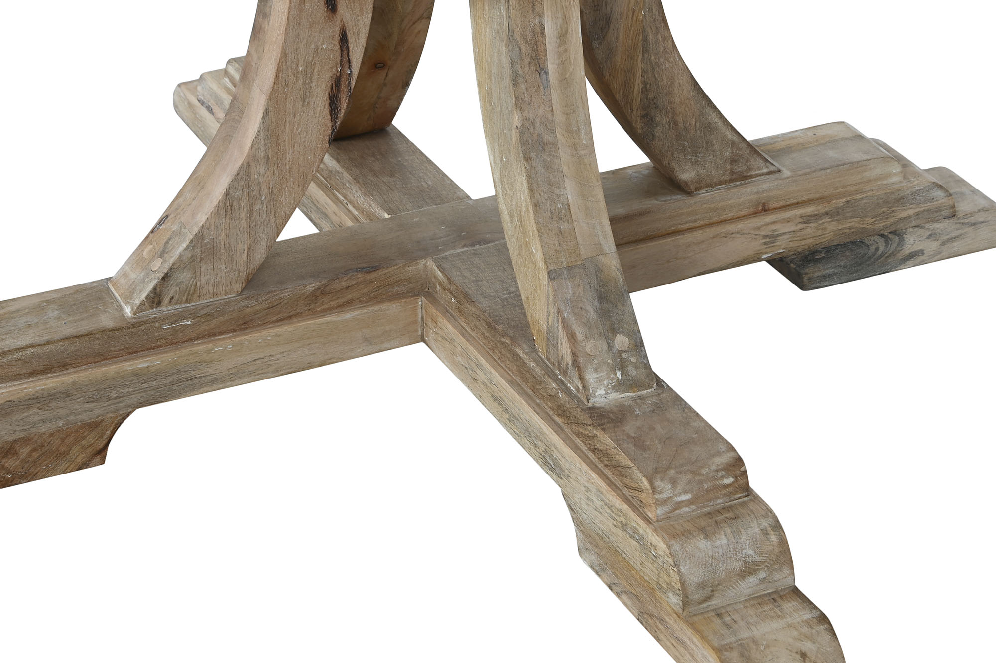 Mesa redonda comedor madera maciza 150x150x76