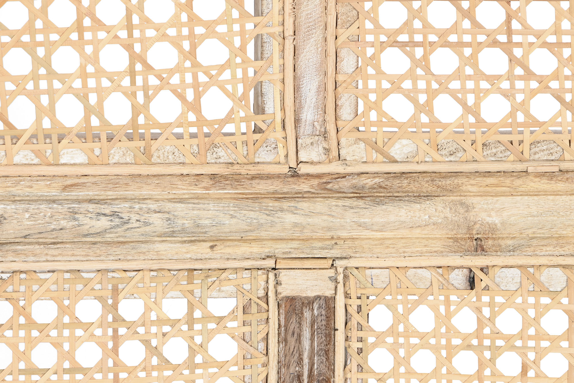 Sofa madera enea 125x58x155 algodon natural