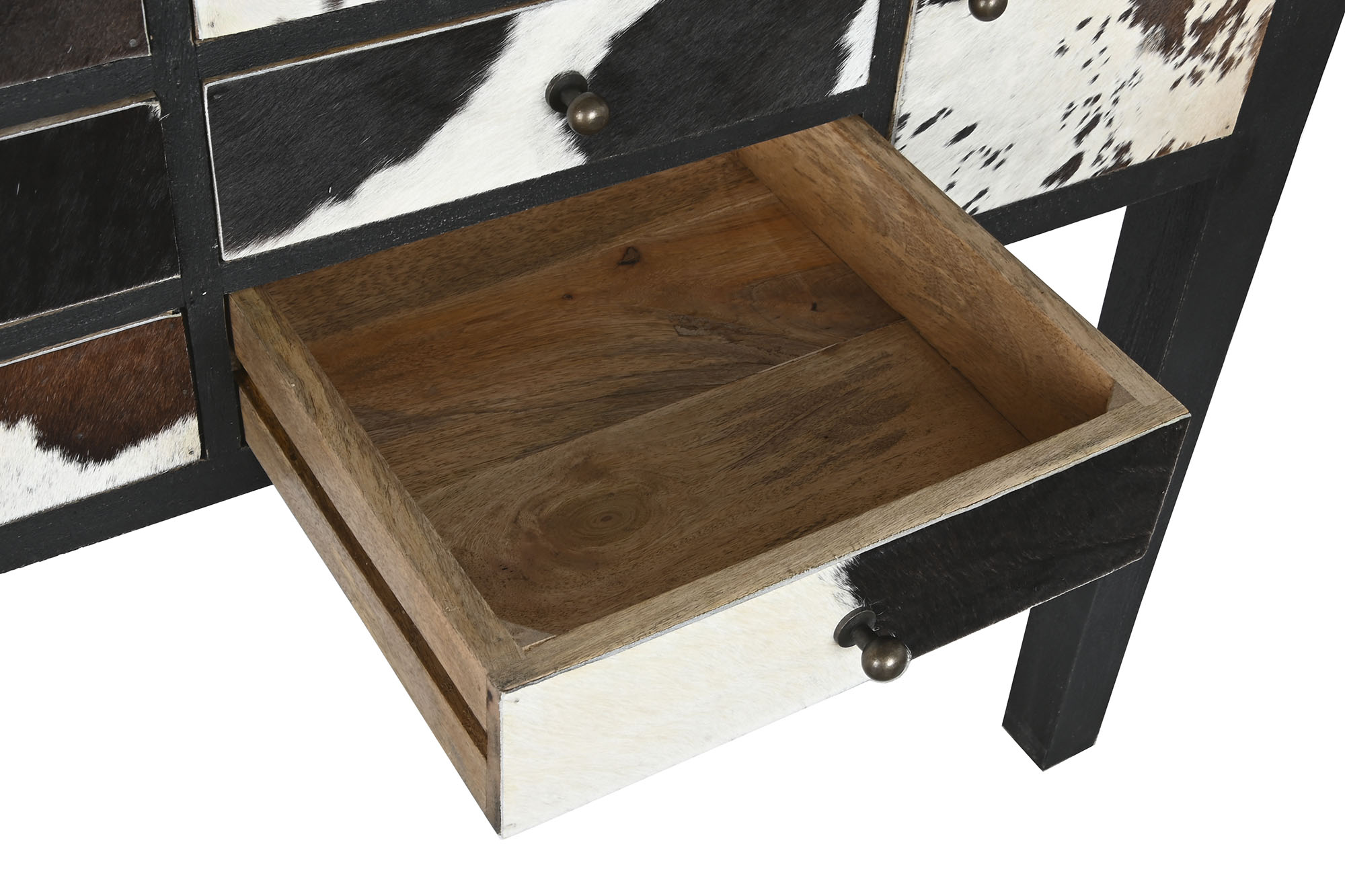 Consola mango piel 135x40x94 vaca