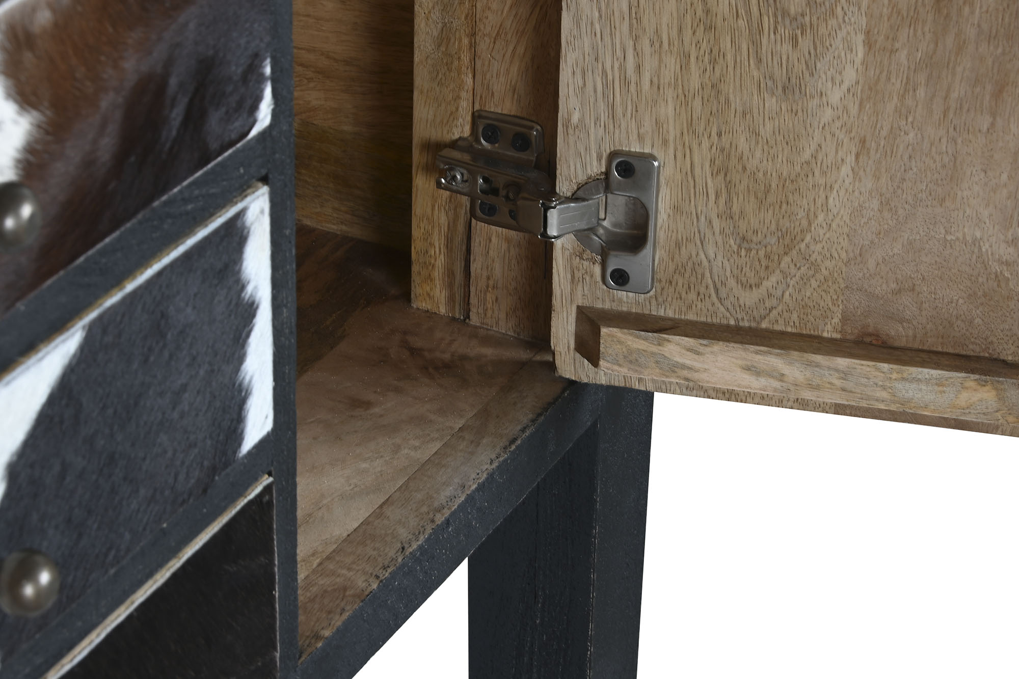 Consola mango piel 135x40x94 vaca