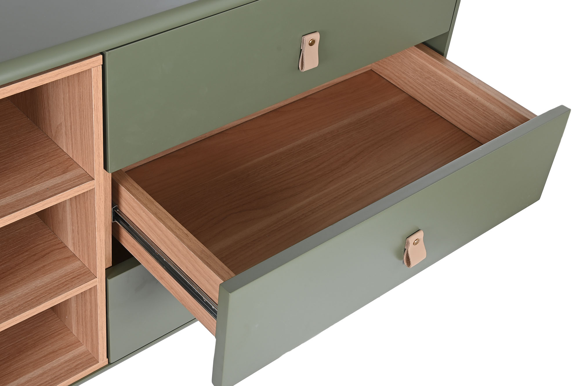 Buffet mdf pu 180x40x75 verde