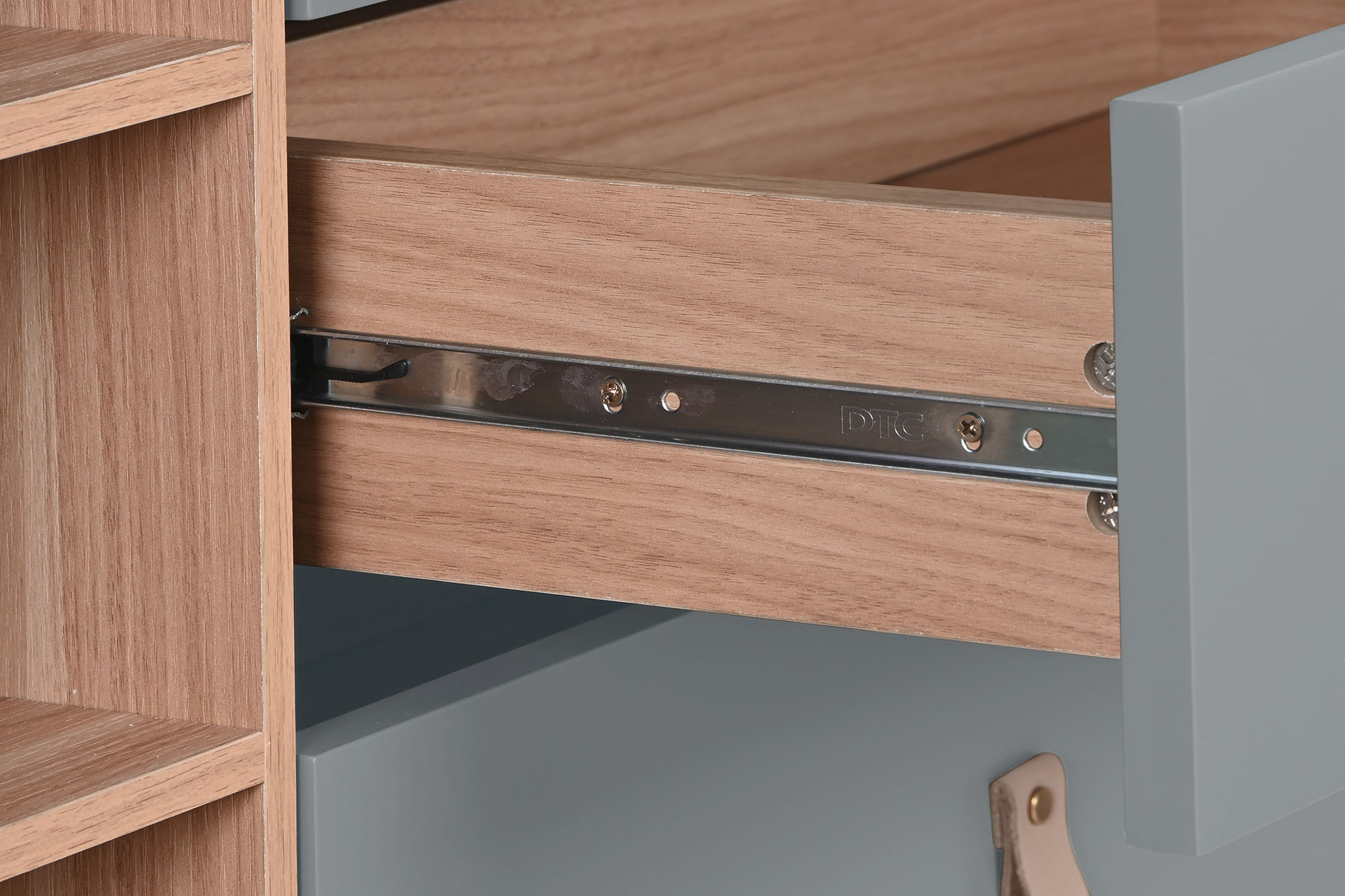 Buffet mdf pu 180x40x75 gris