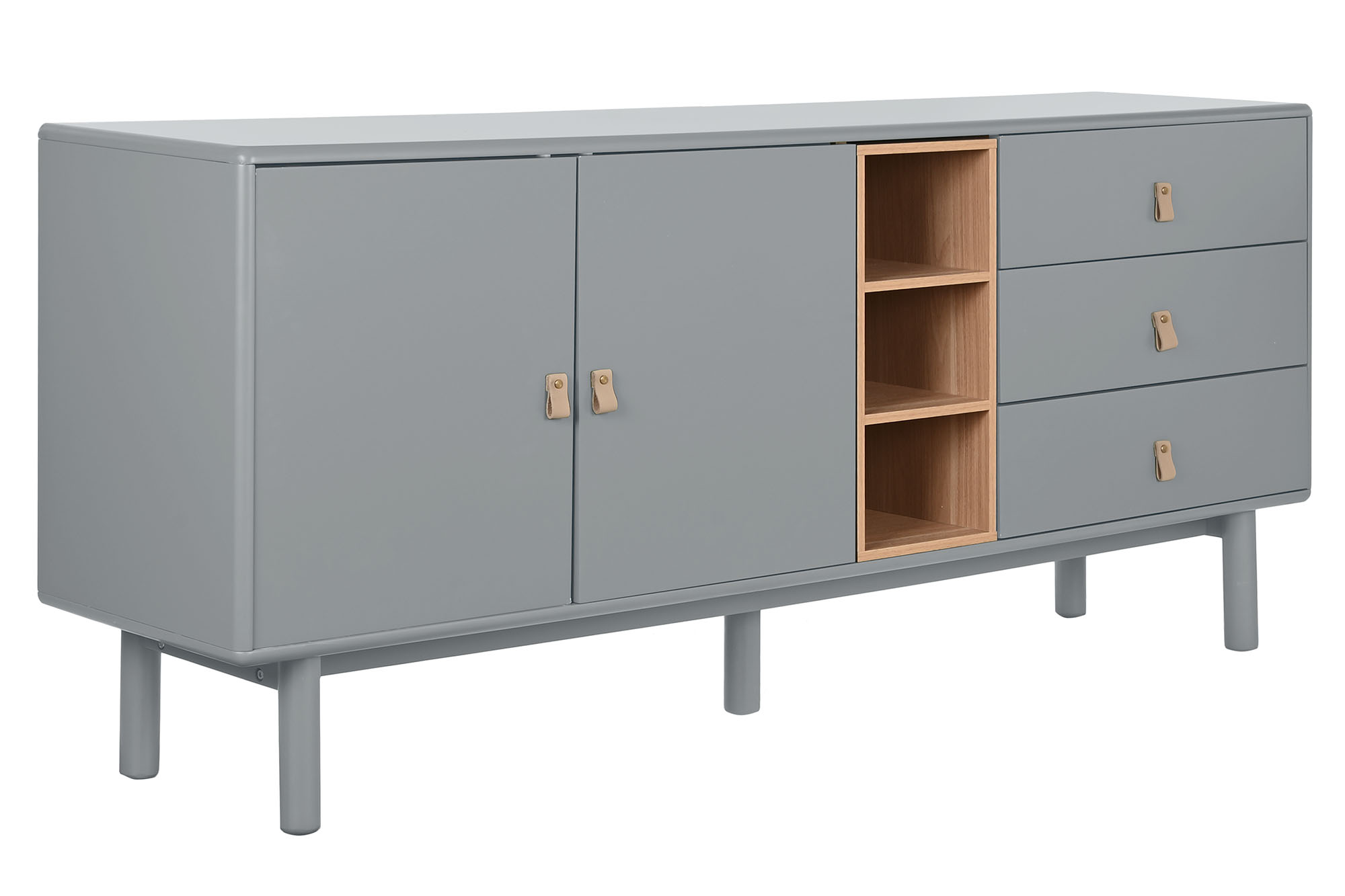 Buffet mdf pu 180x40x75 gris