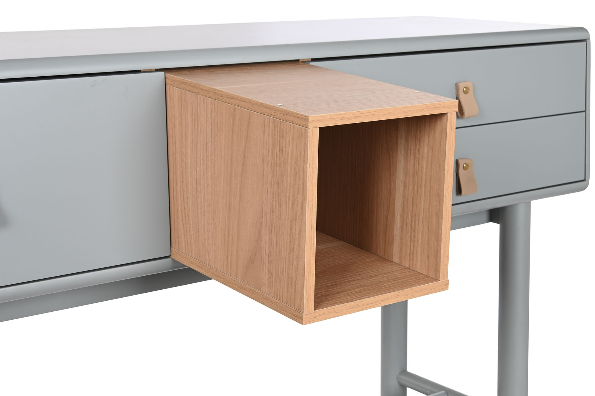 Consola mdf pu 120x35x90 gris