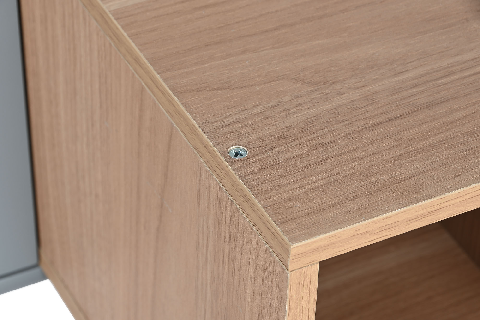 Consola mdf pu 120x35x90 gris