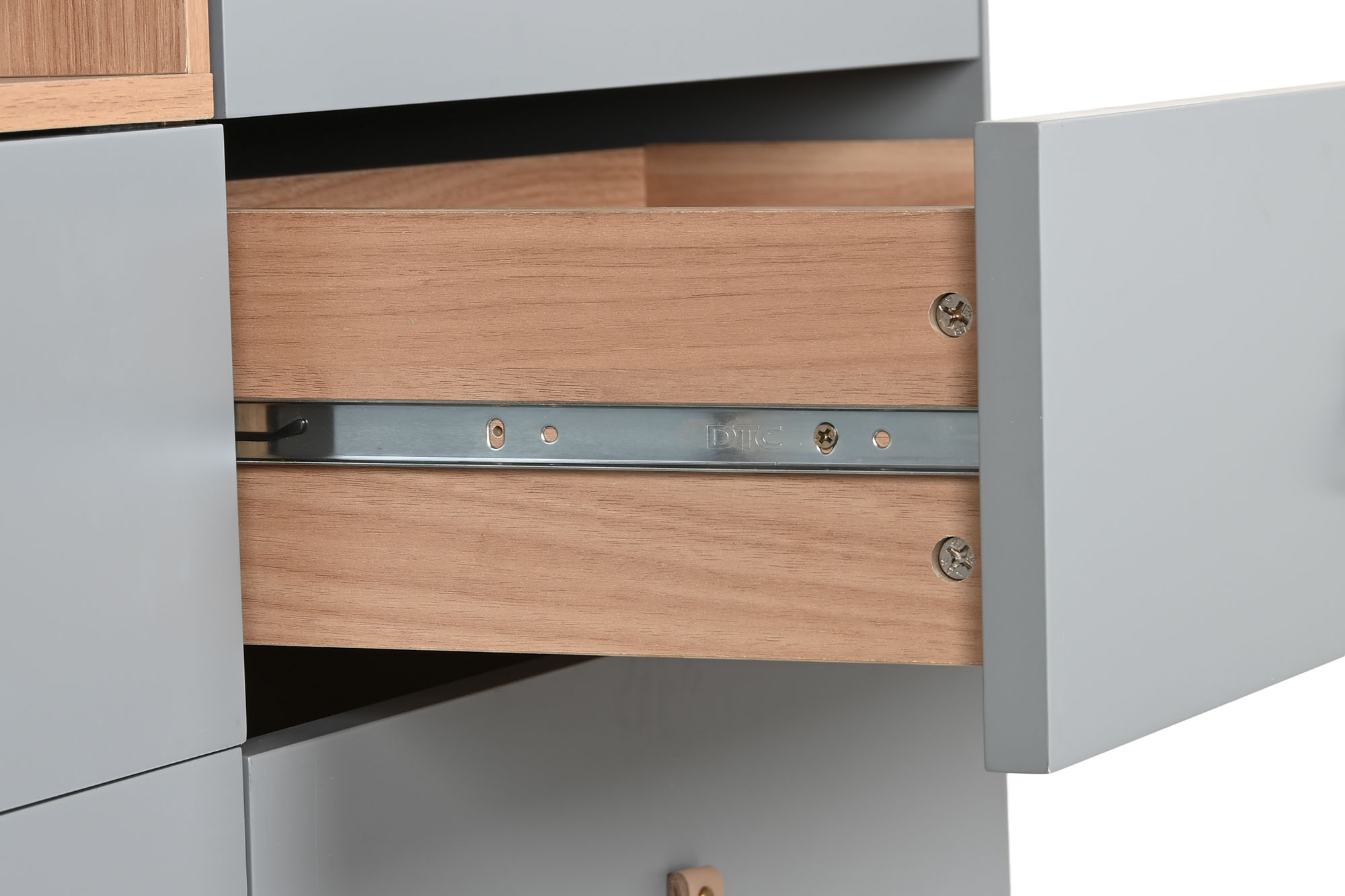 Comoda mdf pu 120x40x75 gris