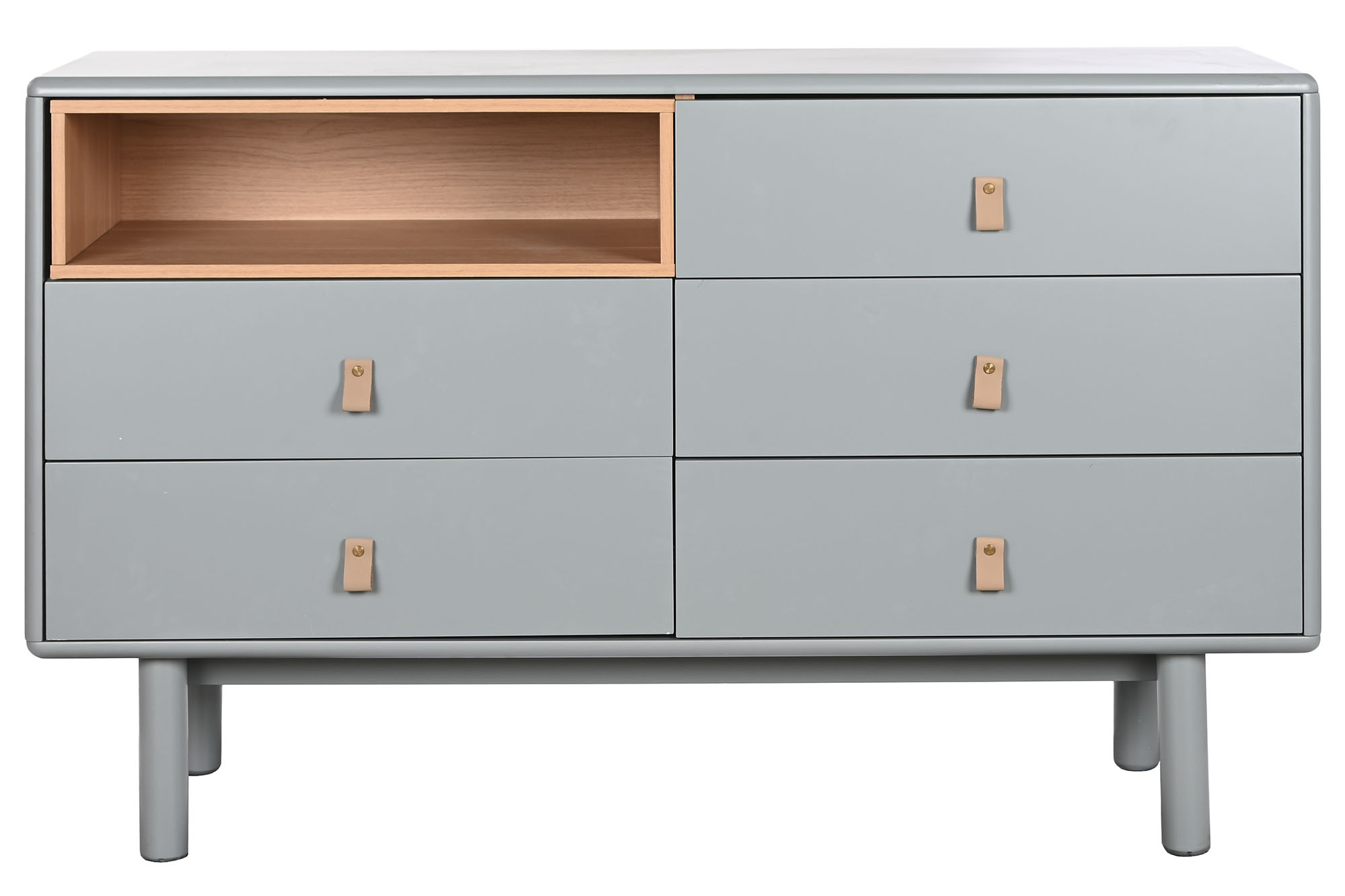 Comoda mdf pu 120x40x75 gris