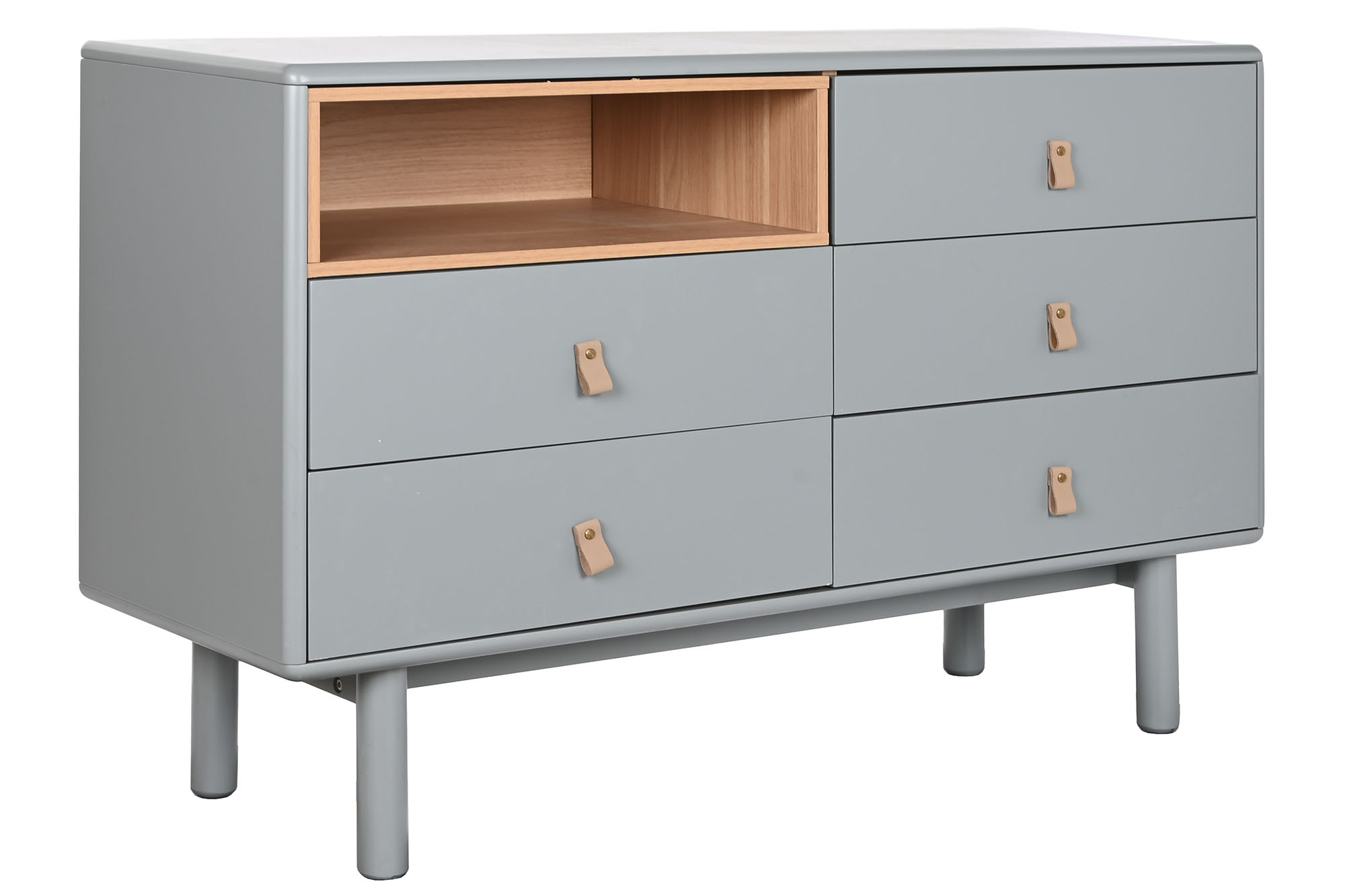 Comoda mdf pu 120x40x75 gris
