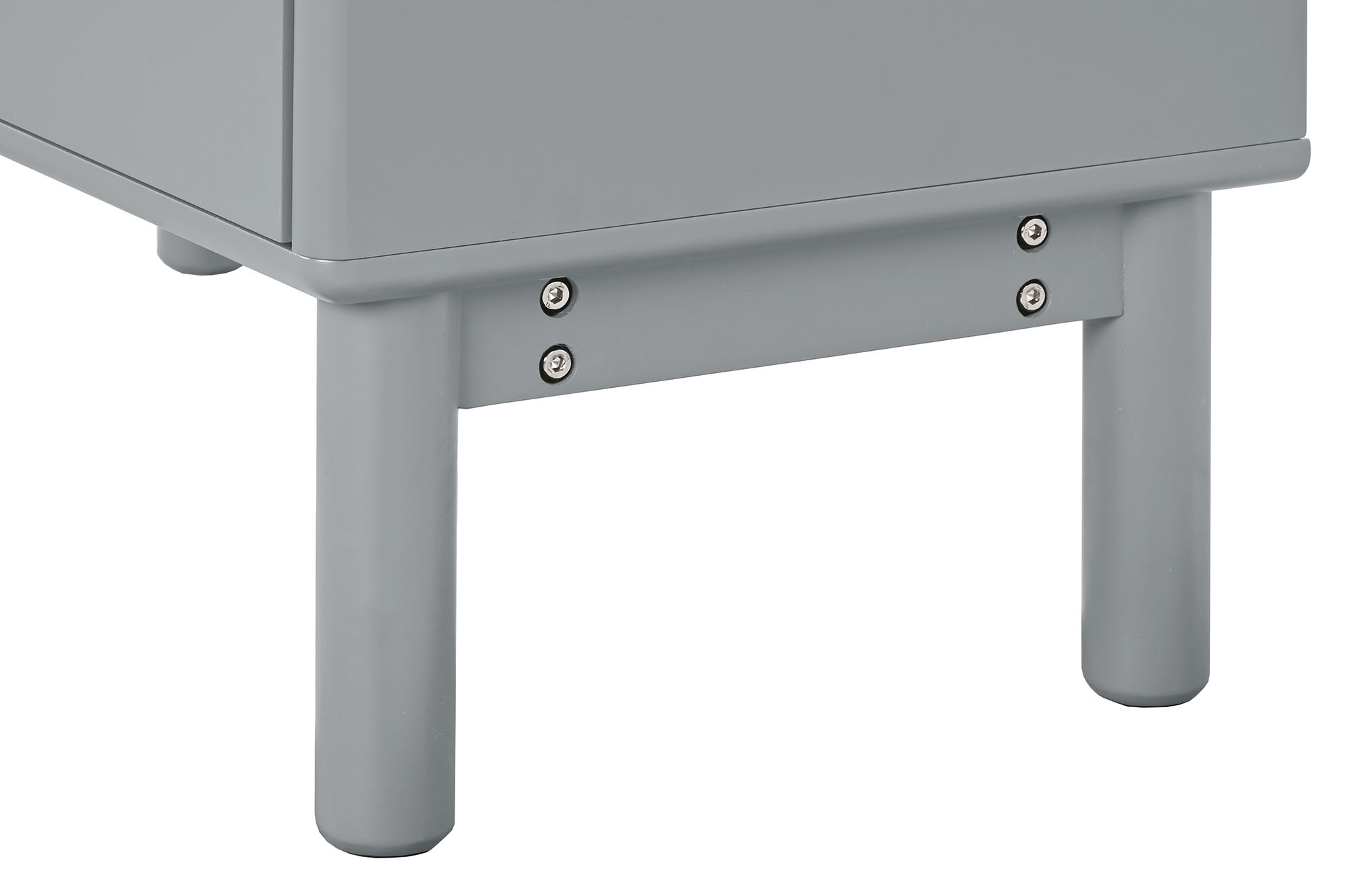 Chifonier mdf pu 80x40x117 gris