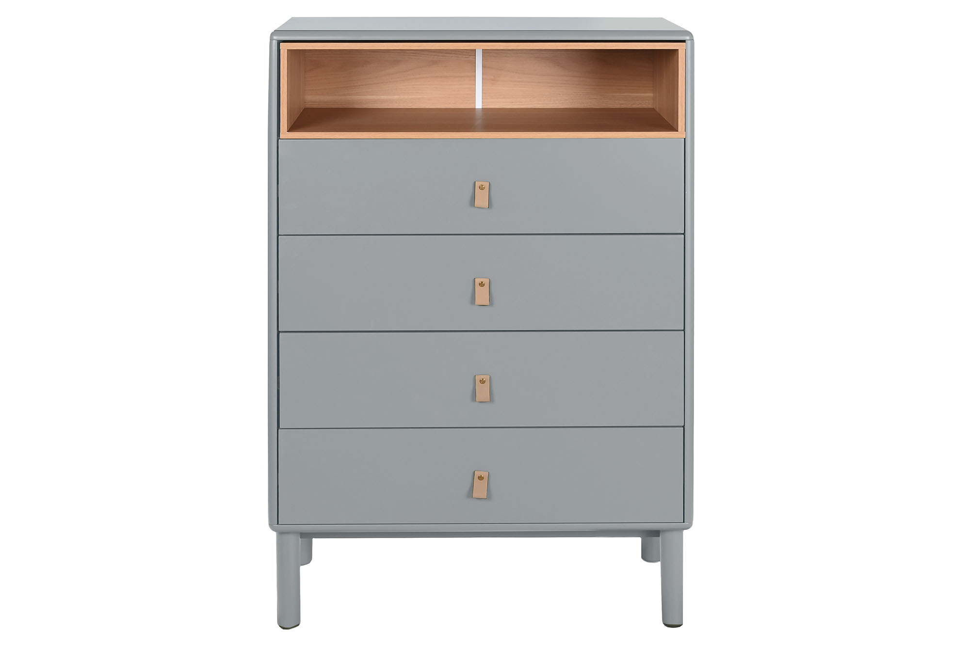 Chifonier mdf pu 80x40x117 gris