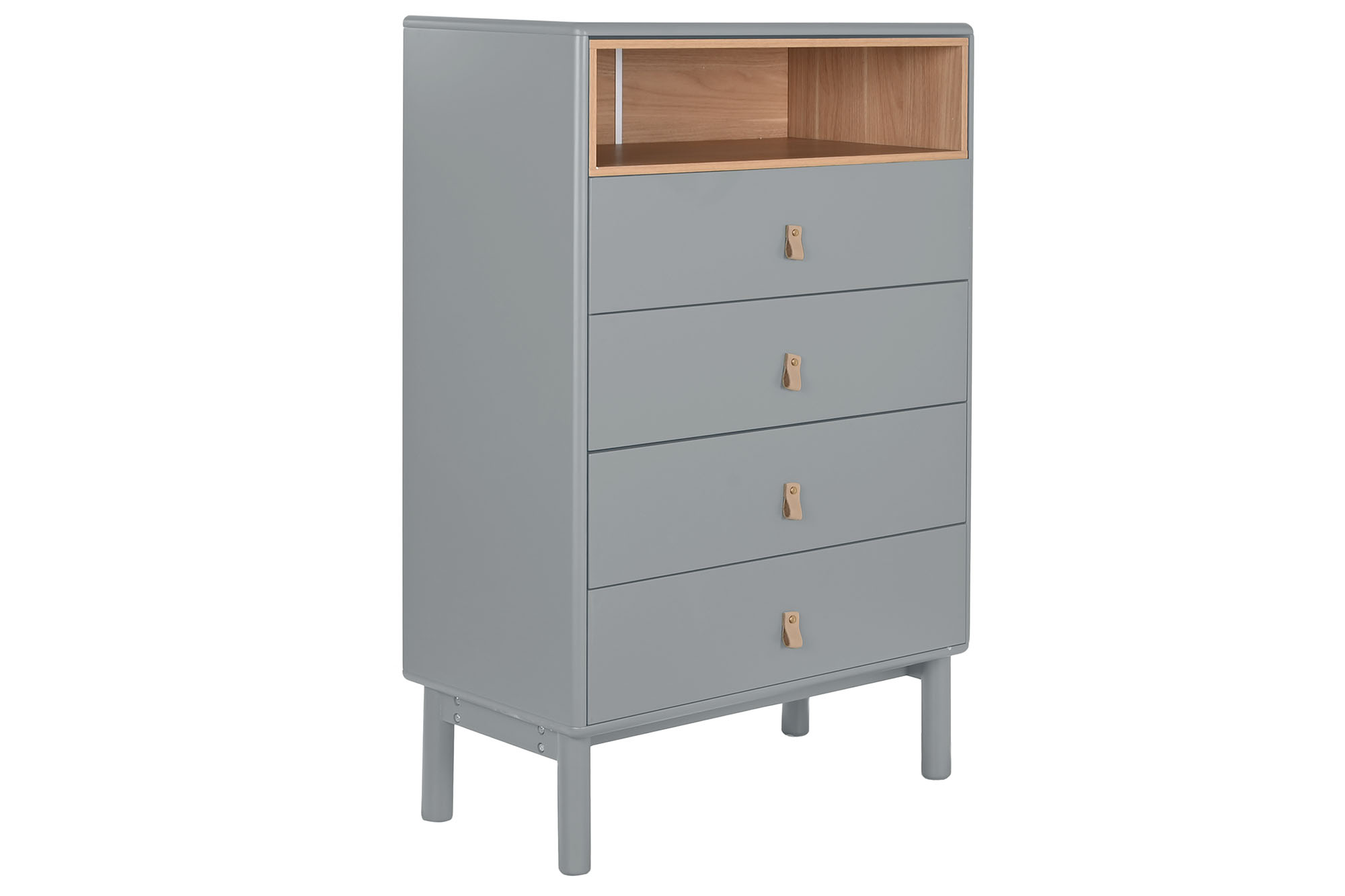 Chifonier mdf pu 80x40x117 gris