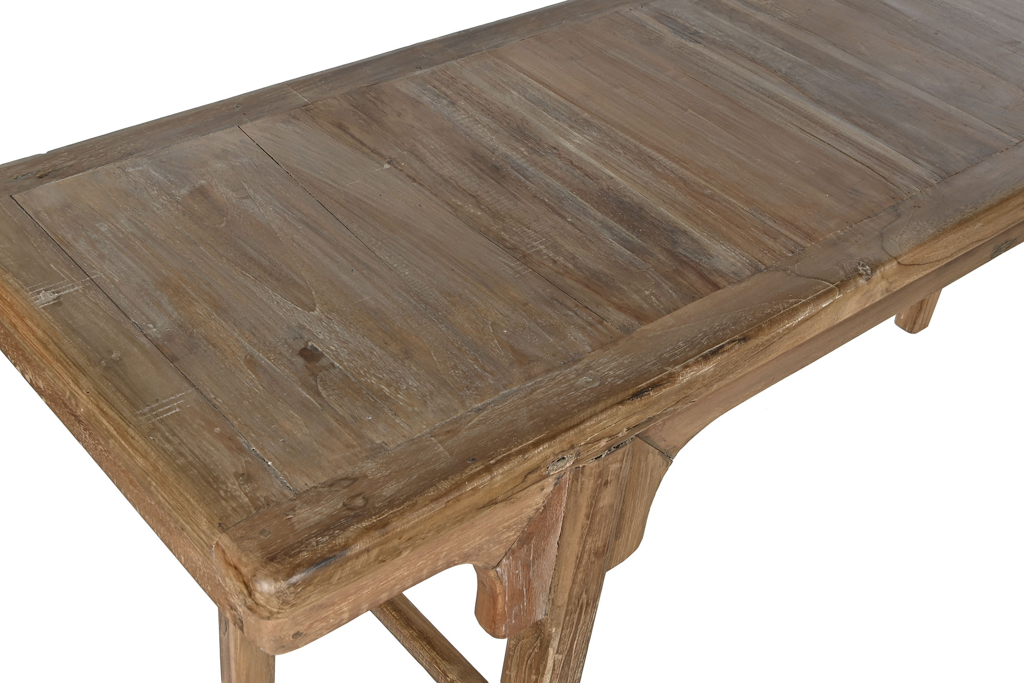 Consola teca reciclada 195x50x82 natural