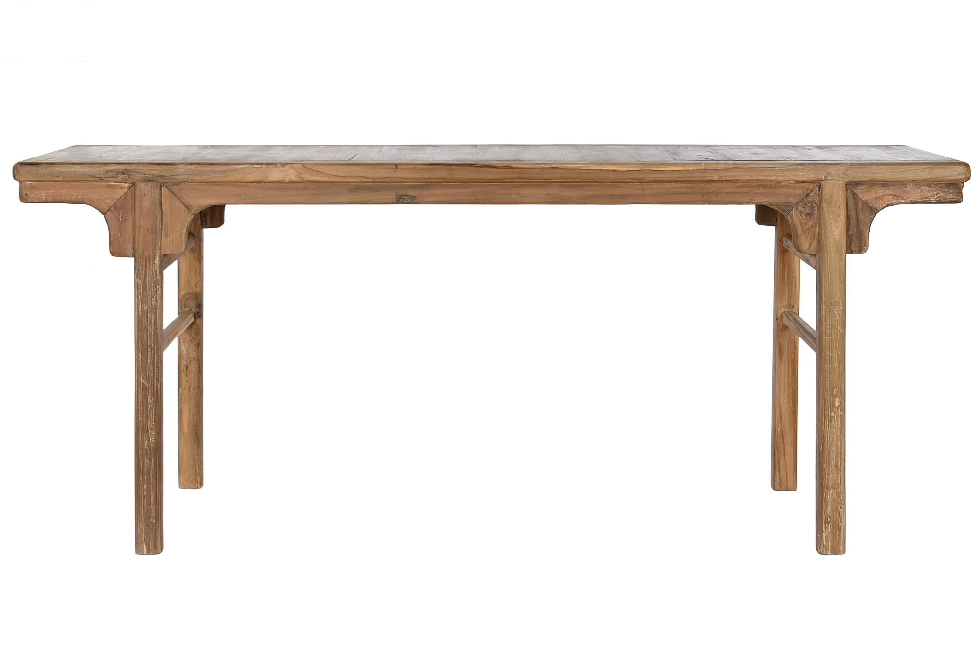 Consola teca reciclada 195x50x82 natural