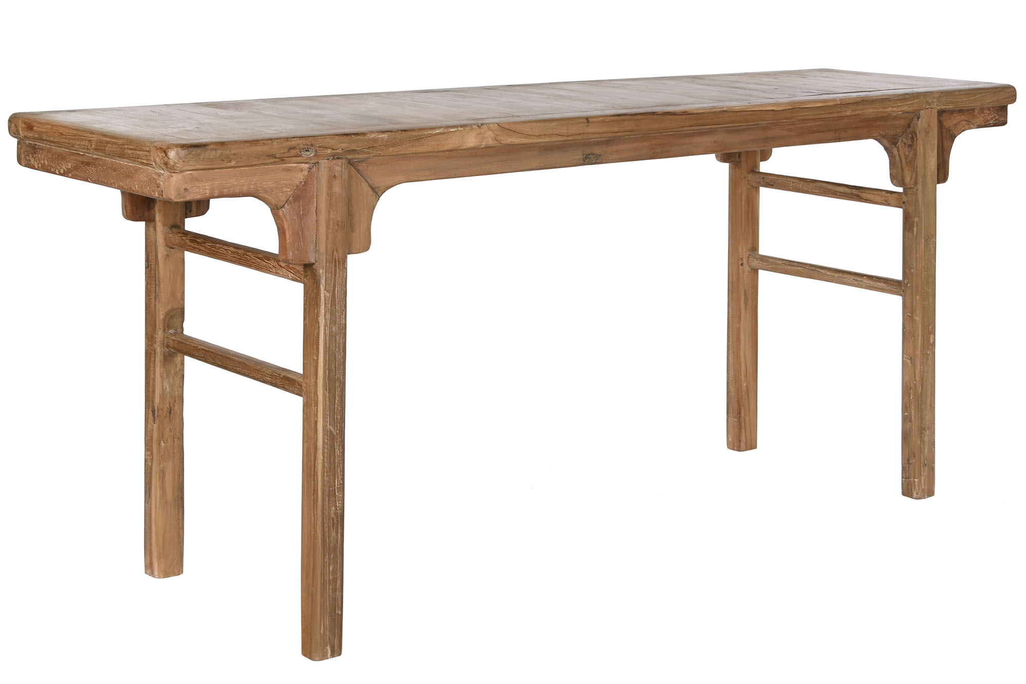 Consola teca reciclada 195x50x82 natural