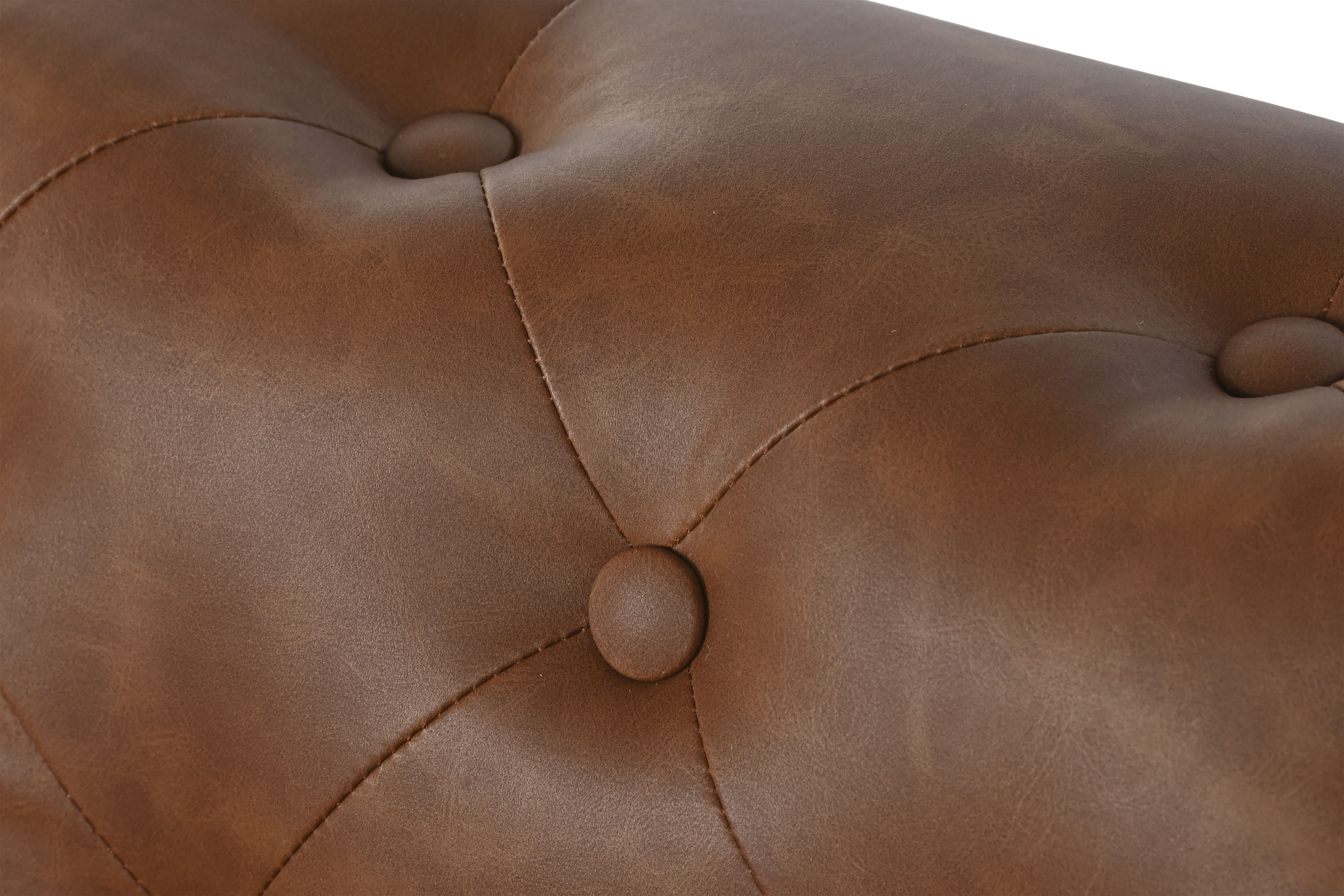 Sofa poliester madera 218x78x70 3 plazas marron