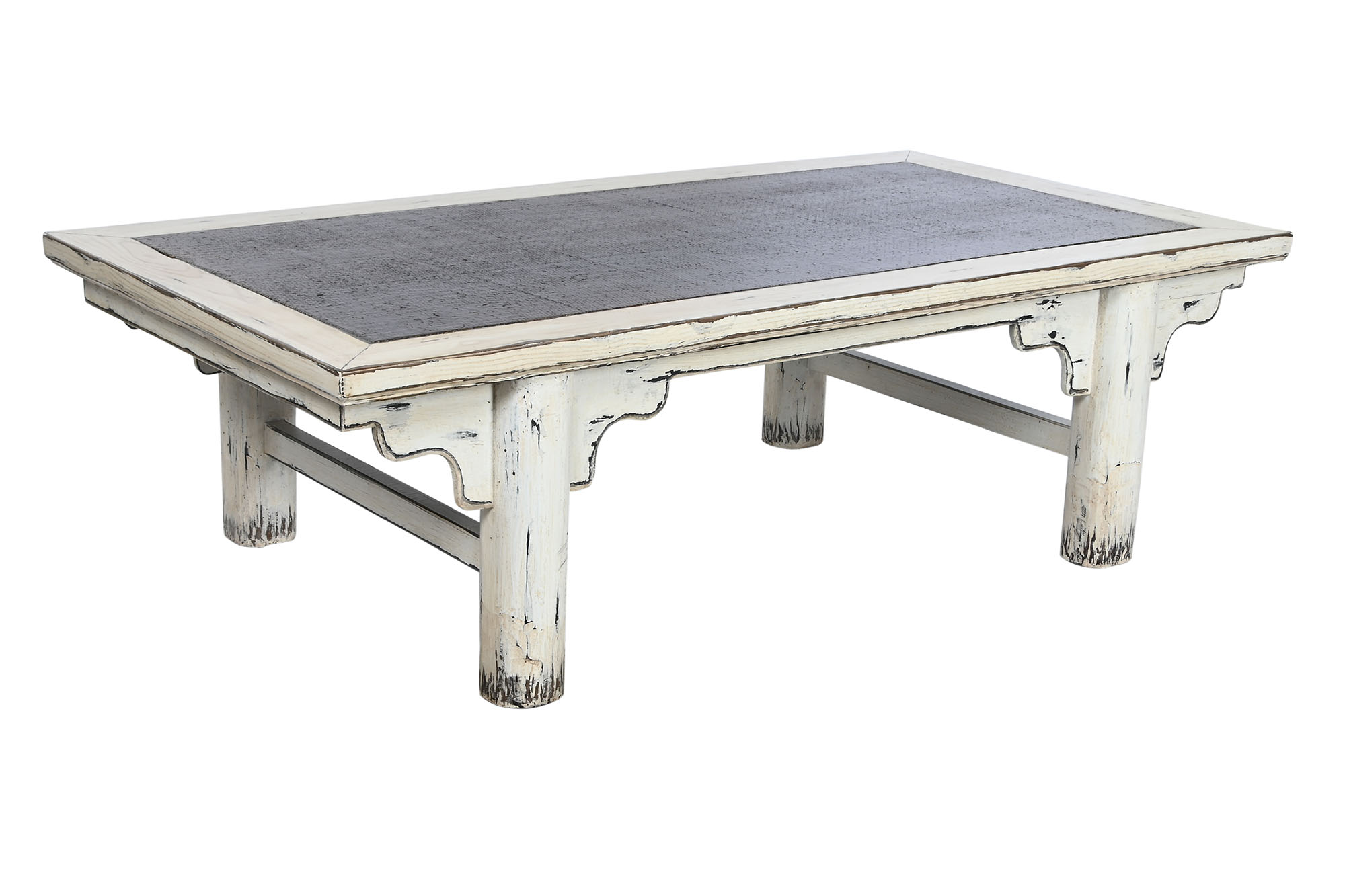 Mesa centro olmo macizo ratan 167x90x50 decape