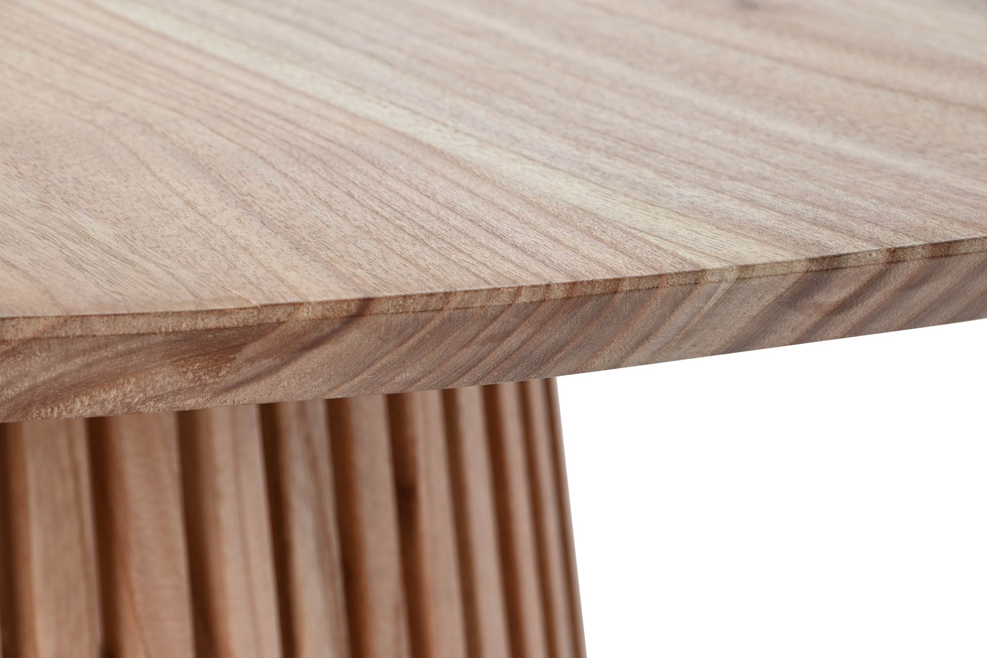 Mesa redonda comedor mindi 150x150x75 natural