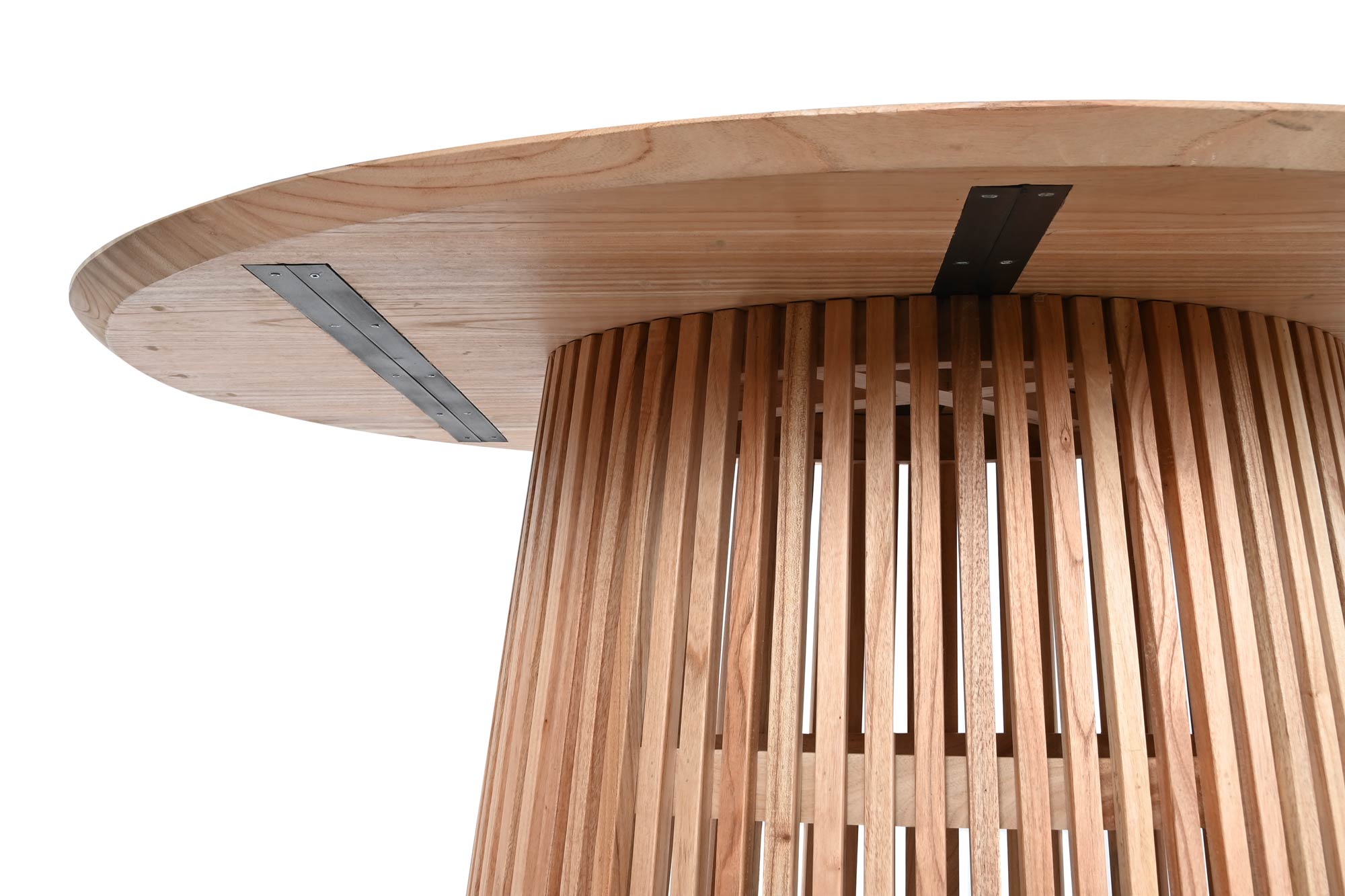 Mesa redonda comedor mindi 150x150x75 natural