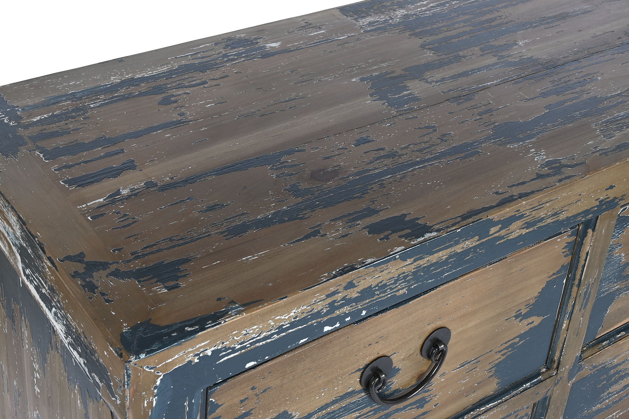 Comoda madera 150x45x90 envejecido marron