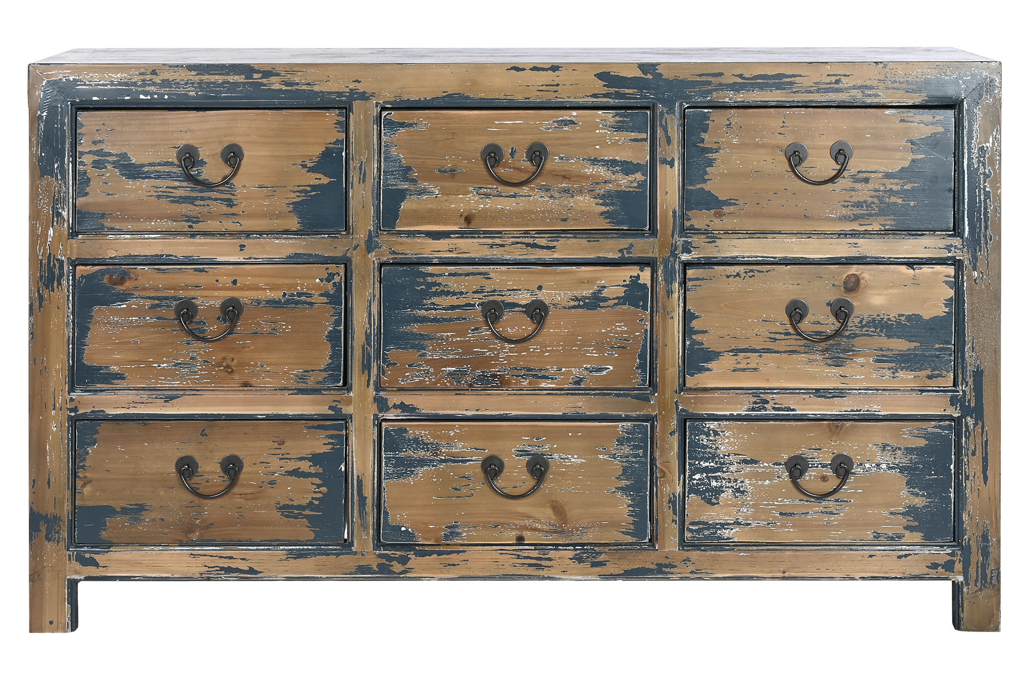 Comoda madera 150x45x90 envejecido marron
