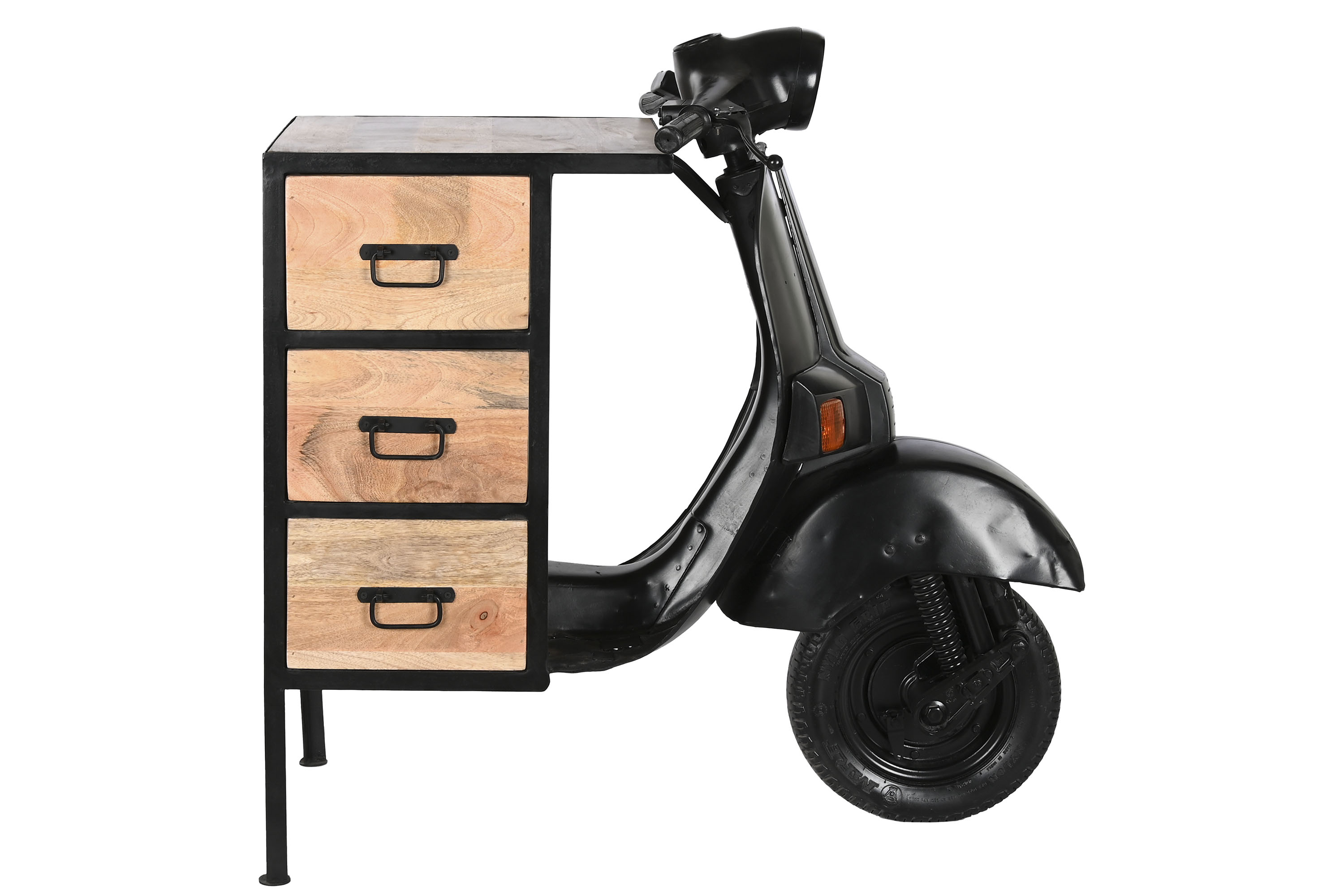 Cajonera hierro mango 100x68x105 moto desgastado