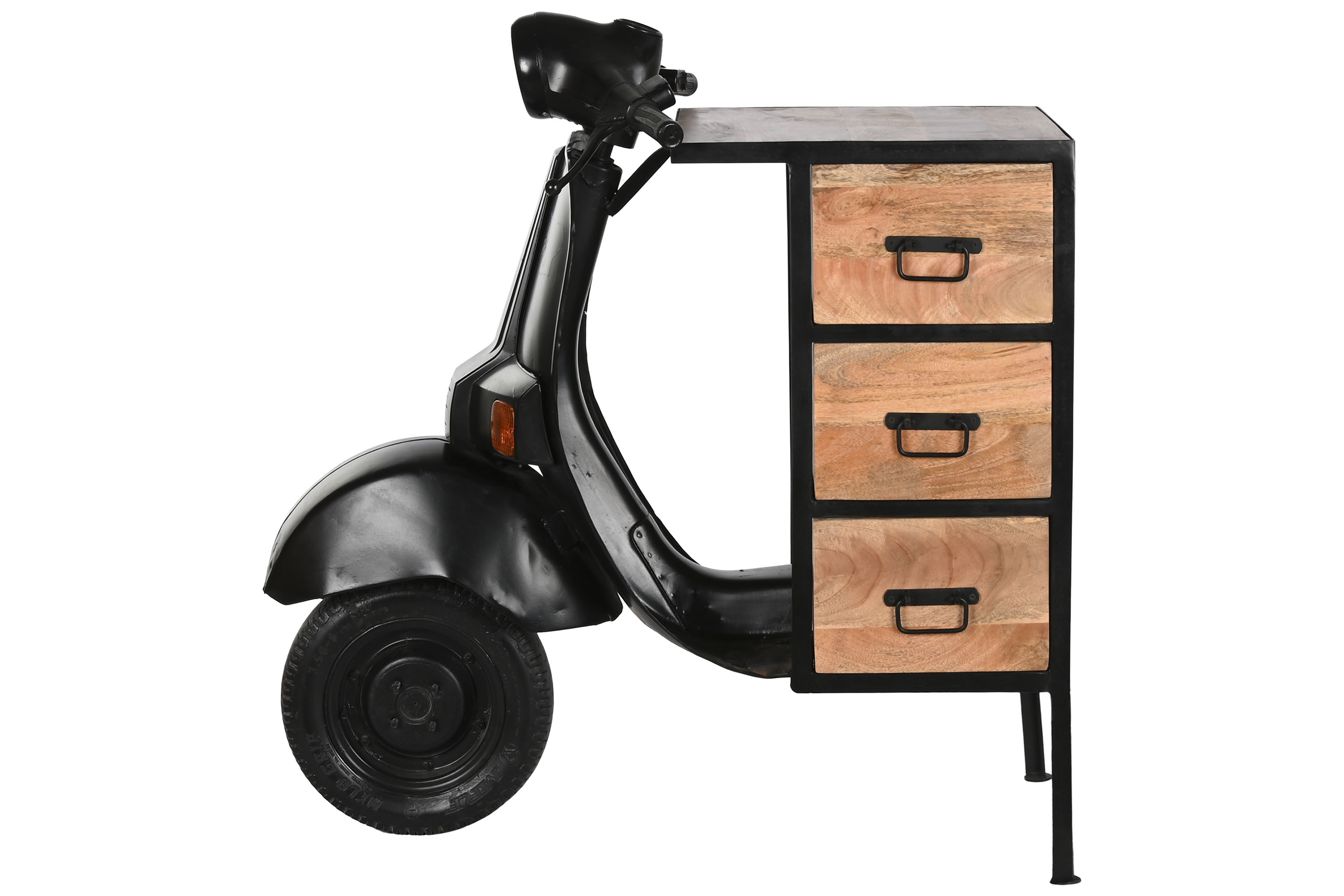 Cajonera hierro mango 100x68x105 moto desgastado