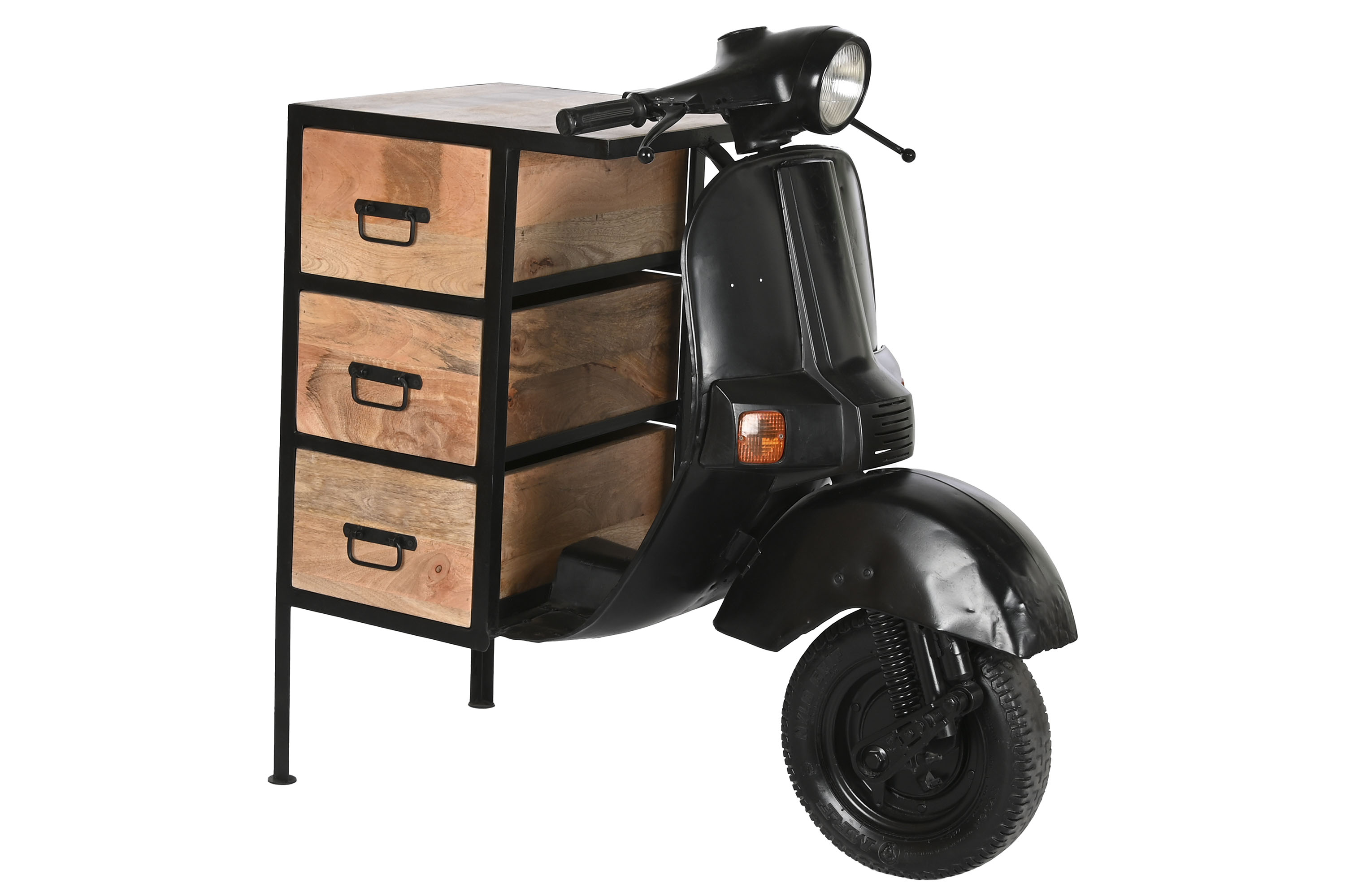 Cajonera hierro mango 100x68x105 moto desgastado