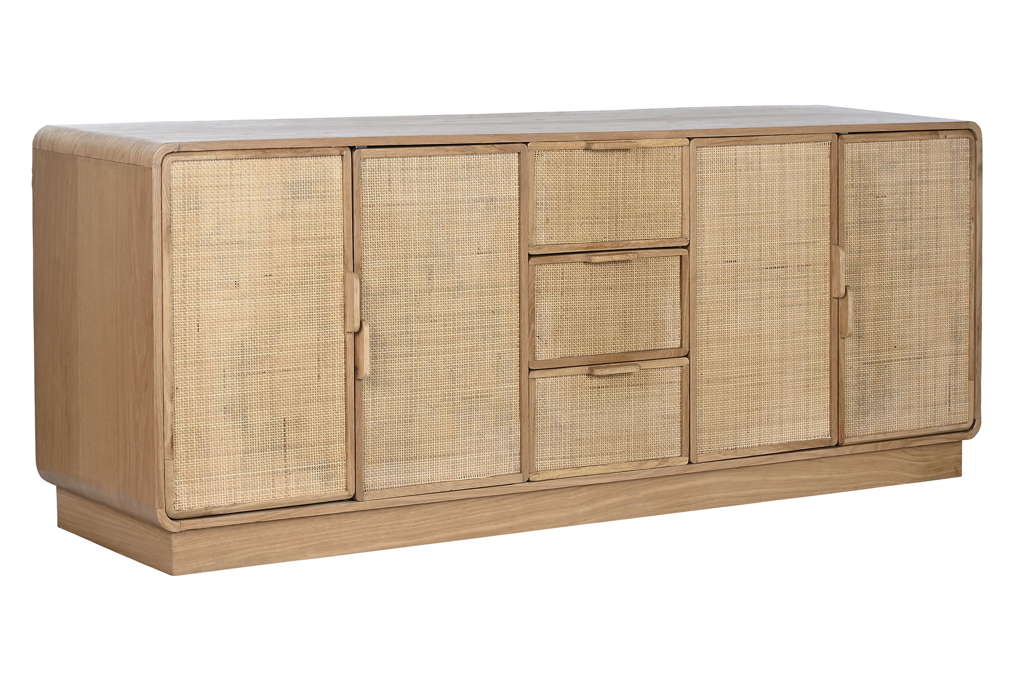 Buffet roble ratan 182x45x71 77,20 natural