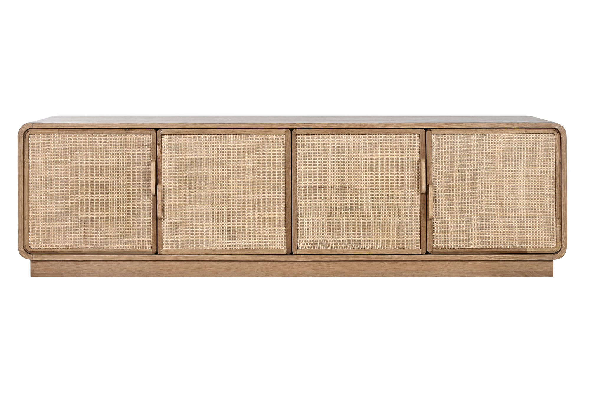 Mueble tv roble ratan 157x45x40 natural