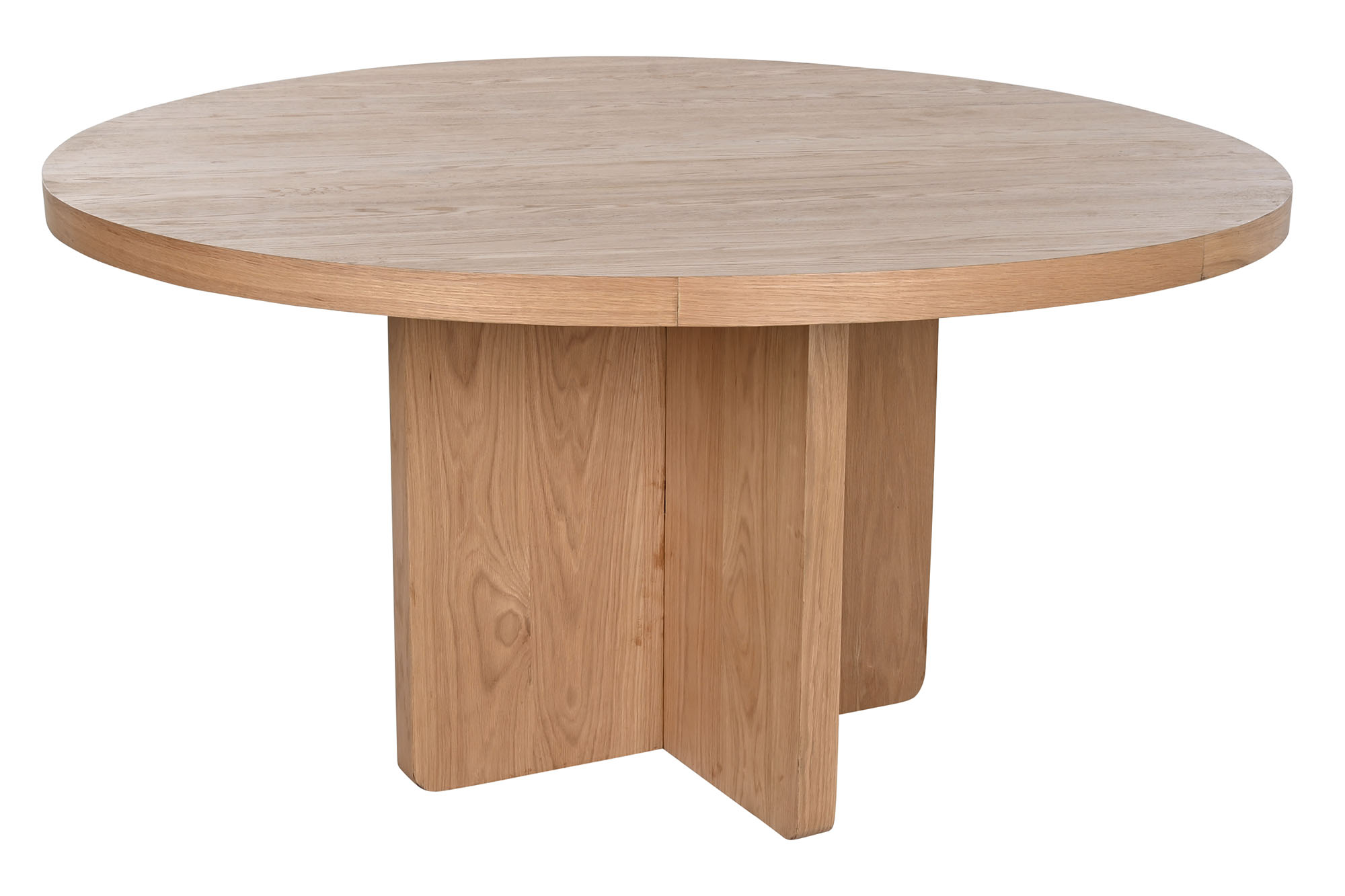 Mesa redonda comedor roble 152x152x76 natural