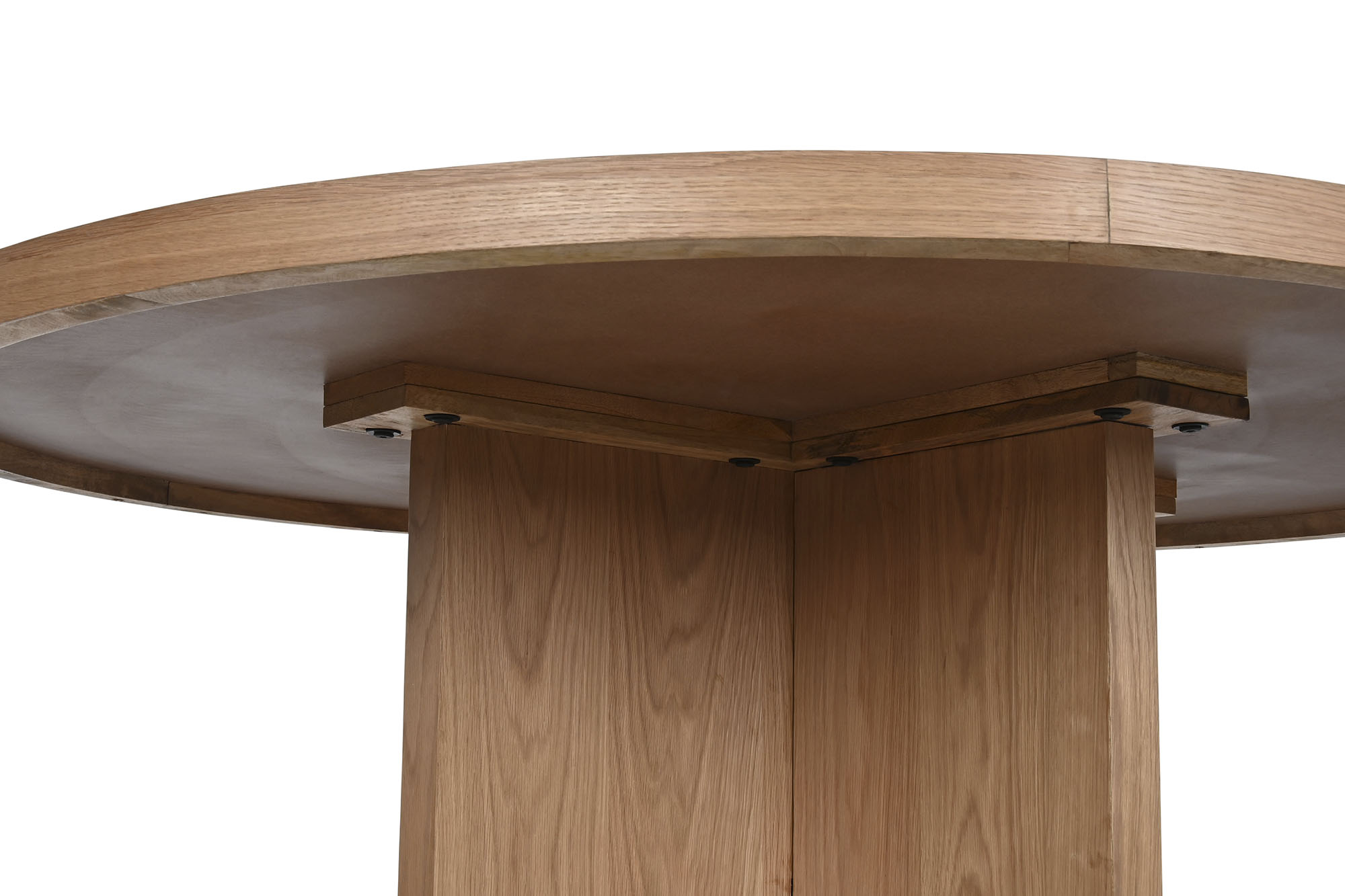 Mesa redonda comedor roble 152x152x76 natural