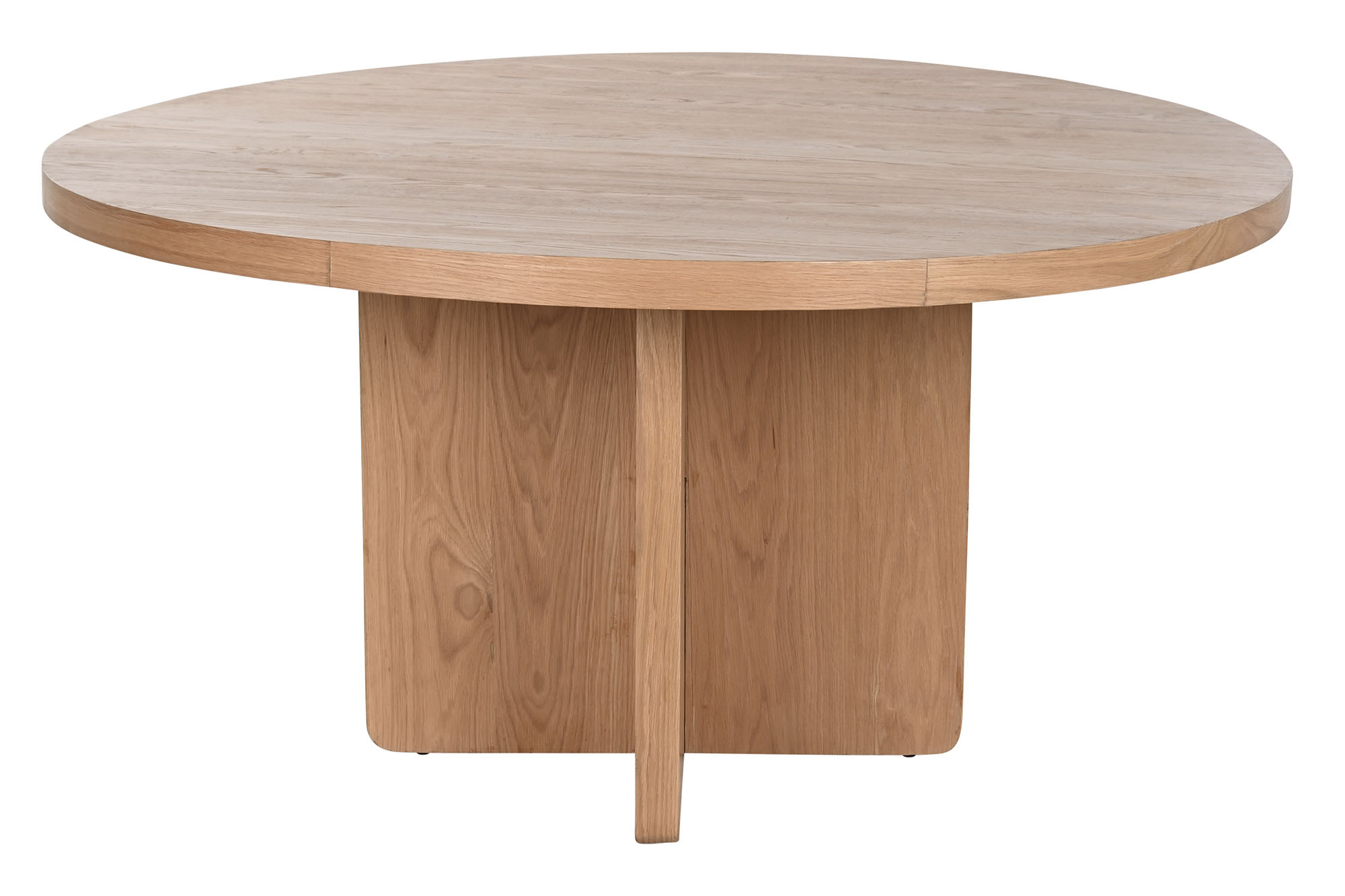Mesa redonda comedor roble 152x152x76 natural