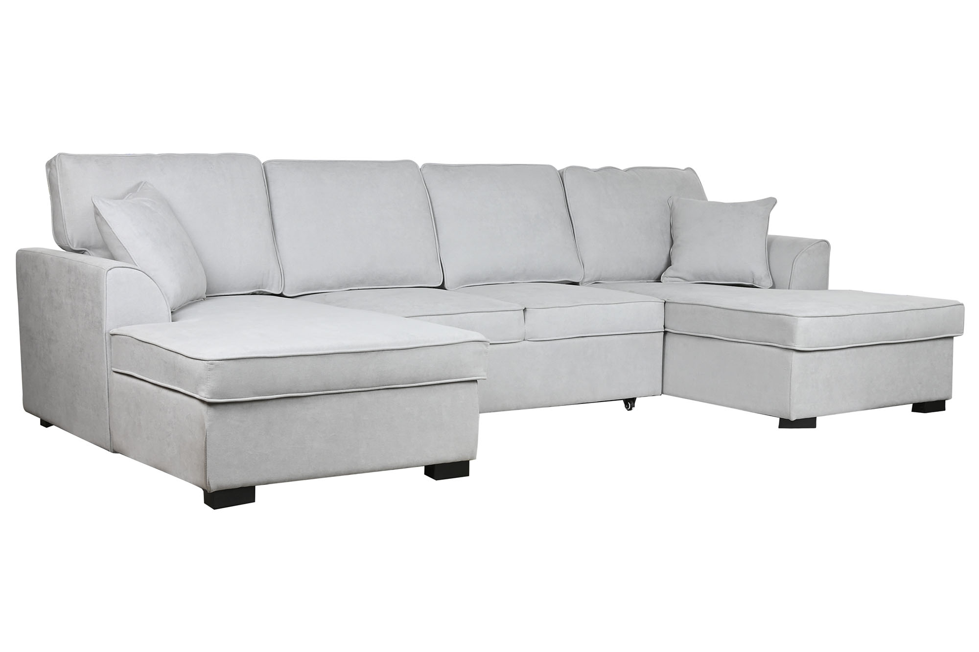 Sofa cama poliester 298x154x92 gris