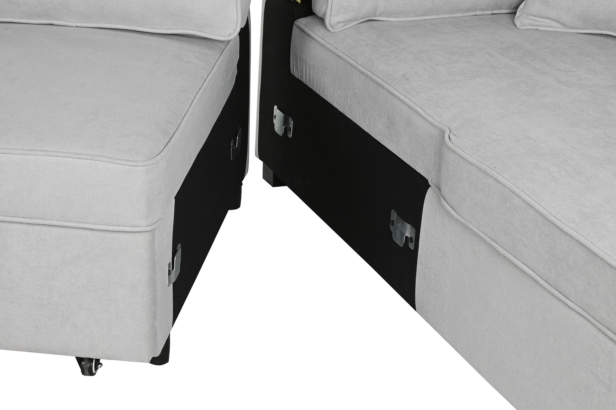 Sofa cama poliester 298x154x92 gris