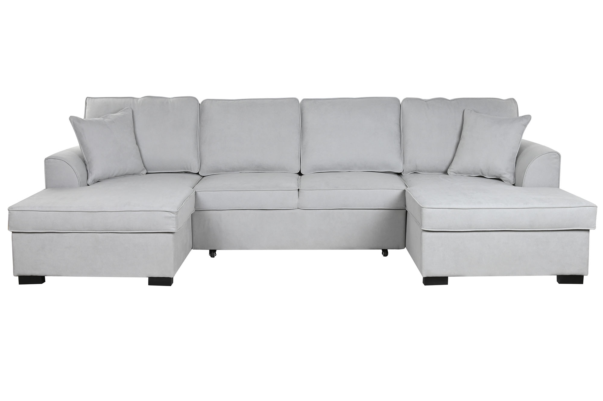 Sofa cama poliester 298x154x92 gris