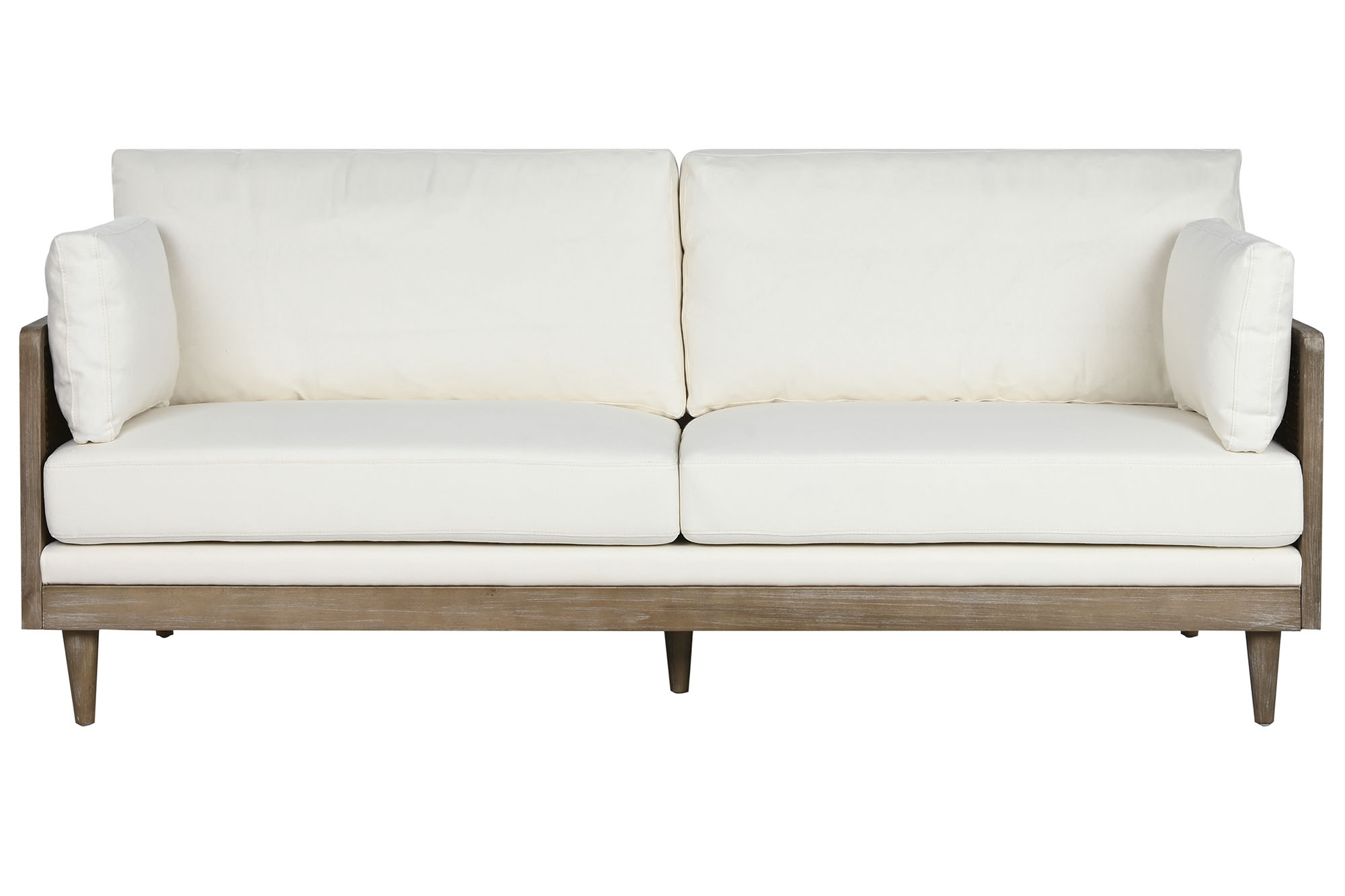 Sofa ratan poliester 208x86x88 marron