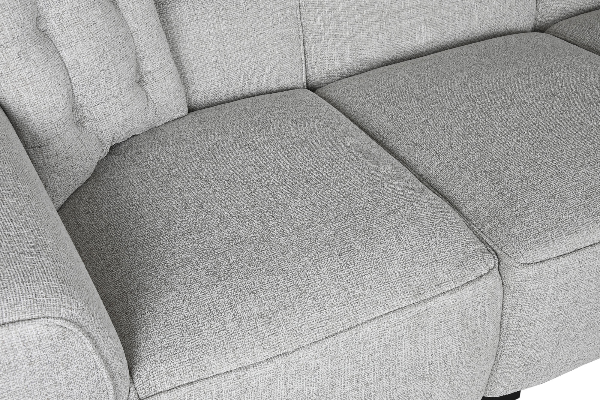 Sofa poliester 231x170x82 modular gris