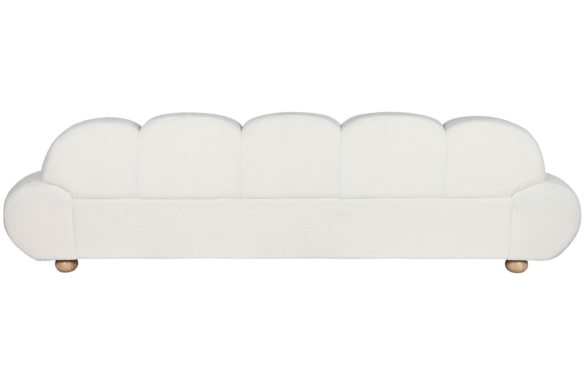 Sofa poliester madera 284x103x83 blanco