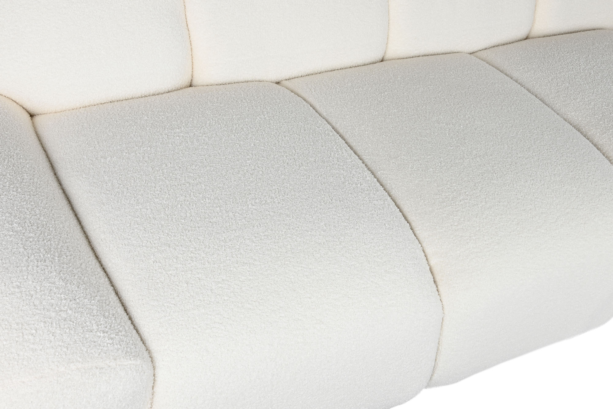 Sofa poliester madera 284x103x83 blanco
