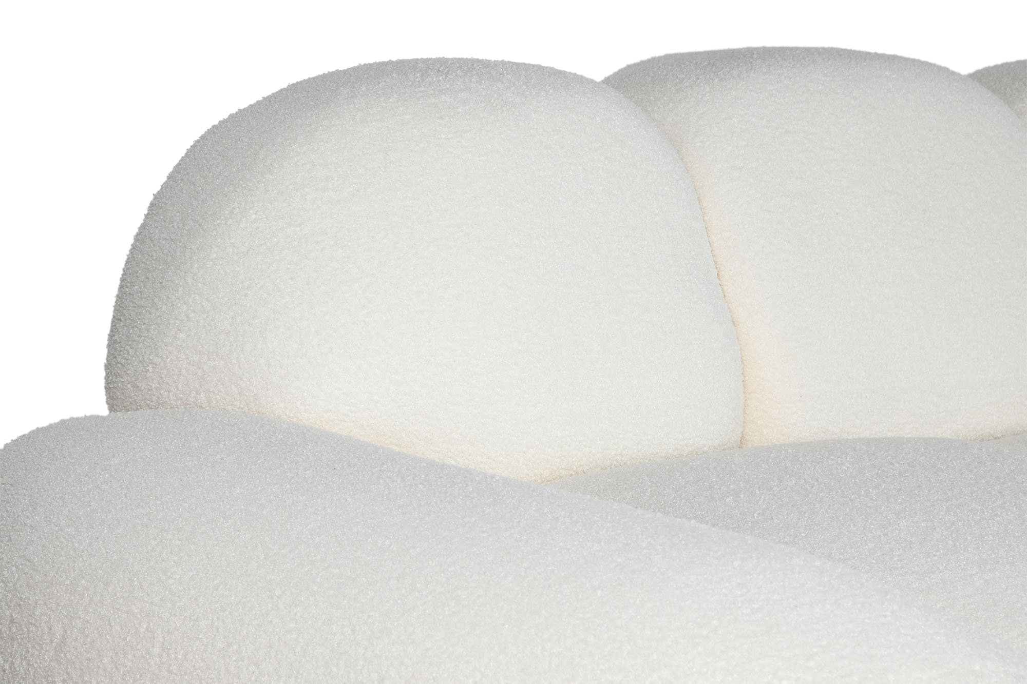 Sofa poliester madera 284x103x83 blanco