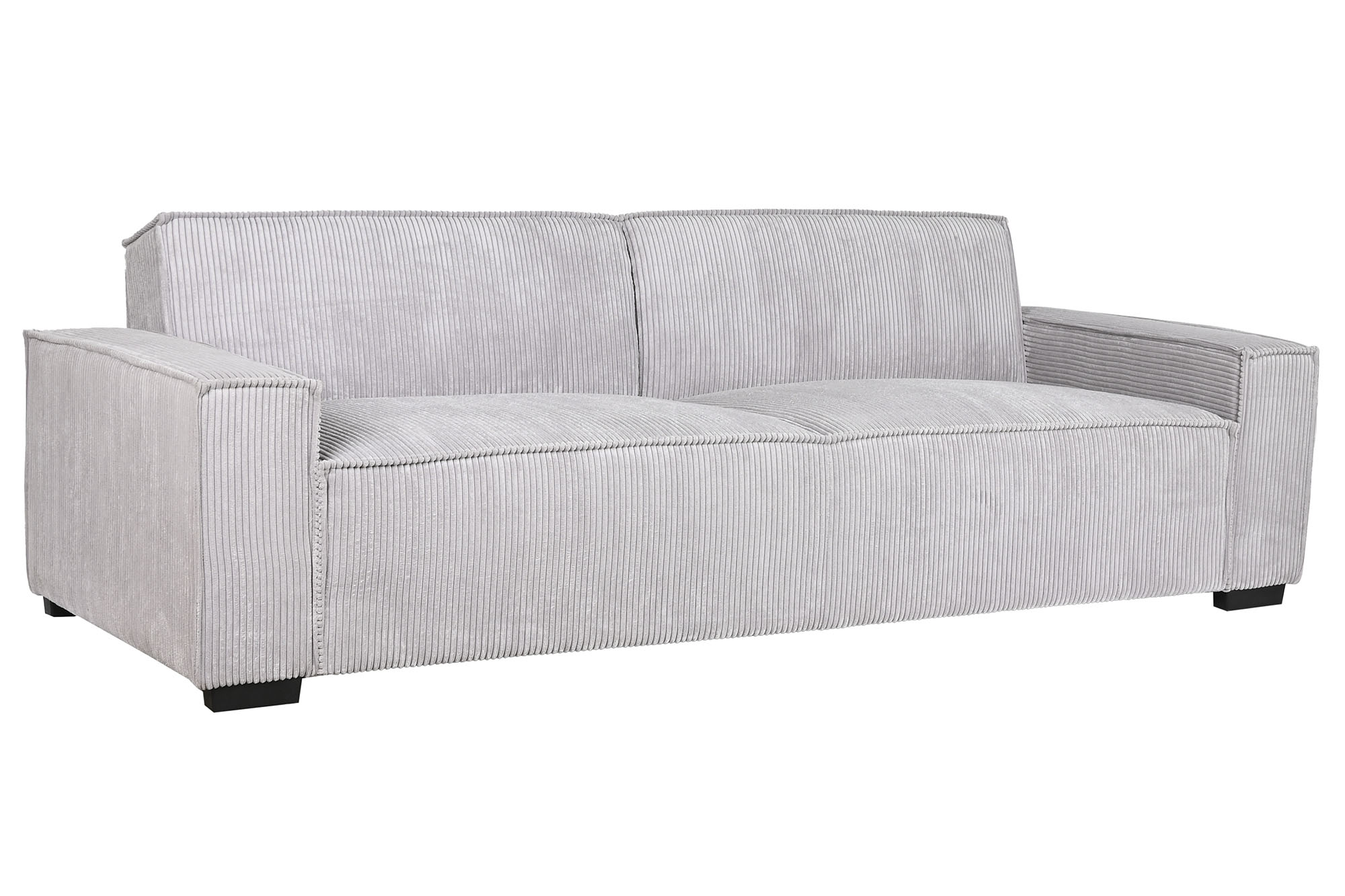 Sofa cama poliester 230x94x75 pana gris claro