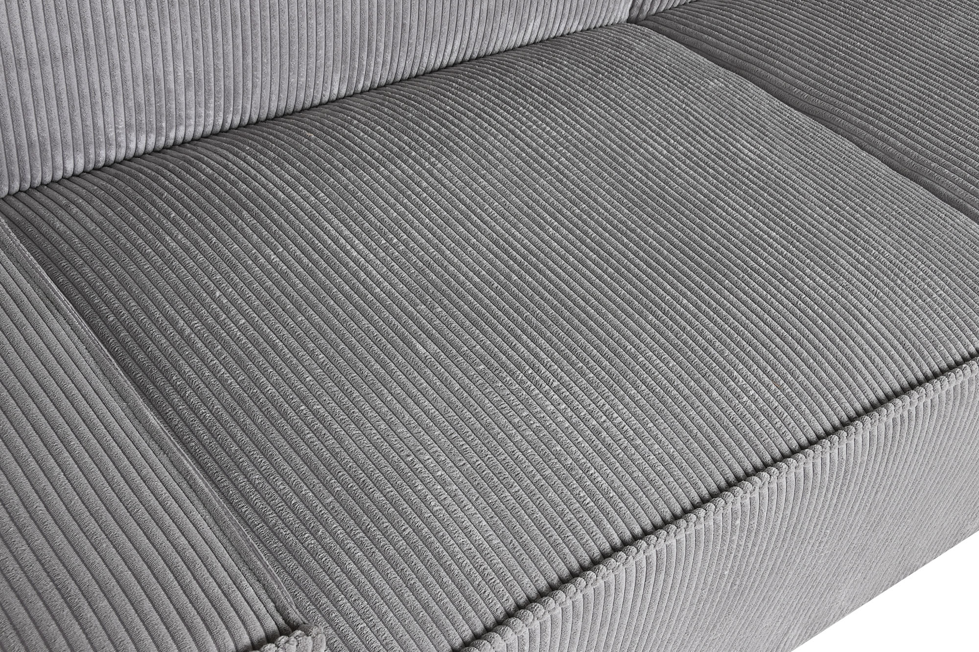 Sofa cama poliester 230x94x75 pana gris claro